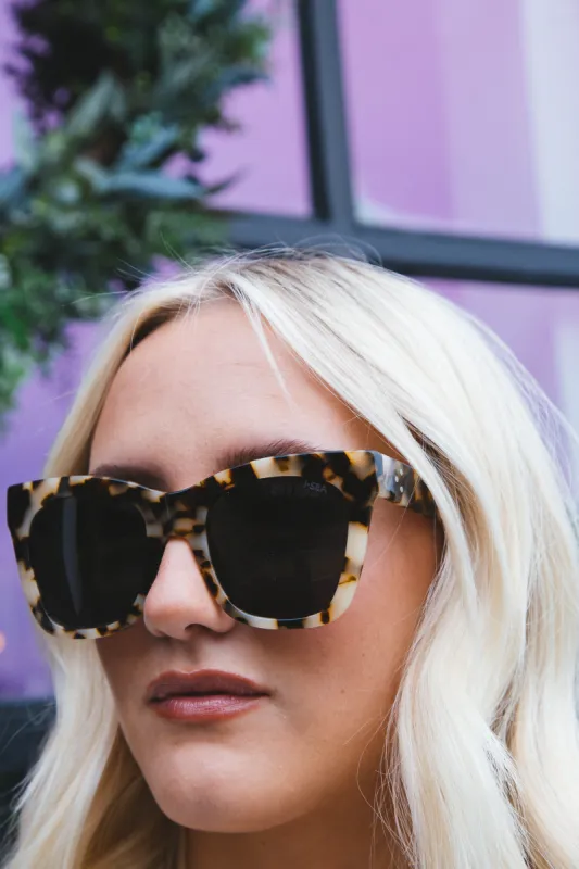 Billie Polarized Sunglasses, Snowtort/Smoke | I-SEA sold by North & Main Clothing Company