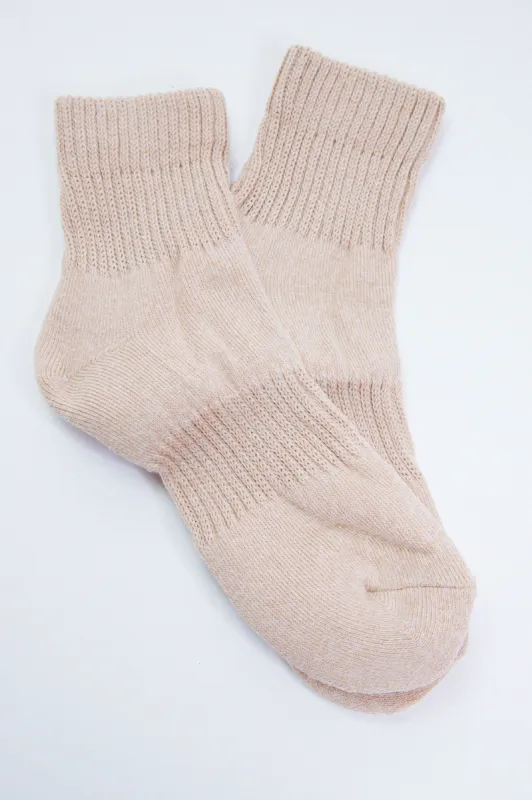 Stella Quarter Socks, Taupe Mix sold by North & Main Clothing Company