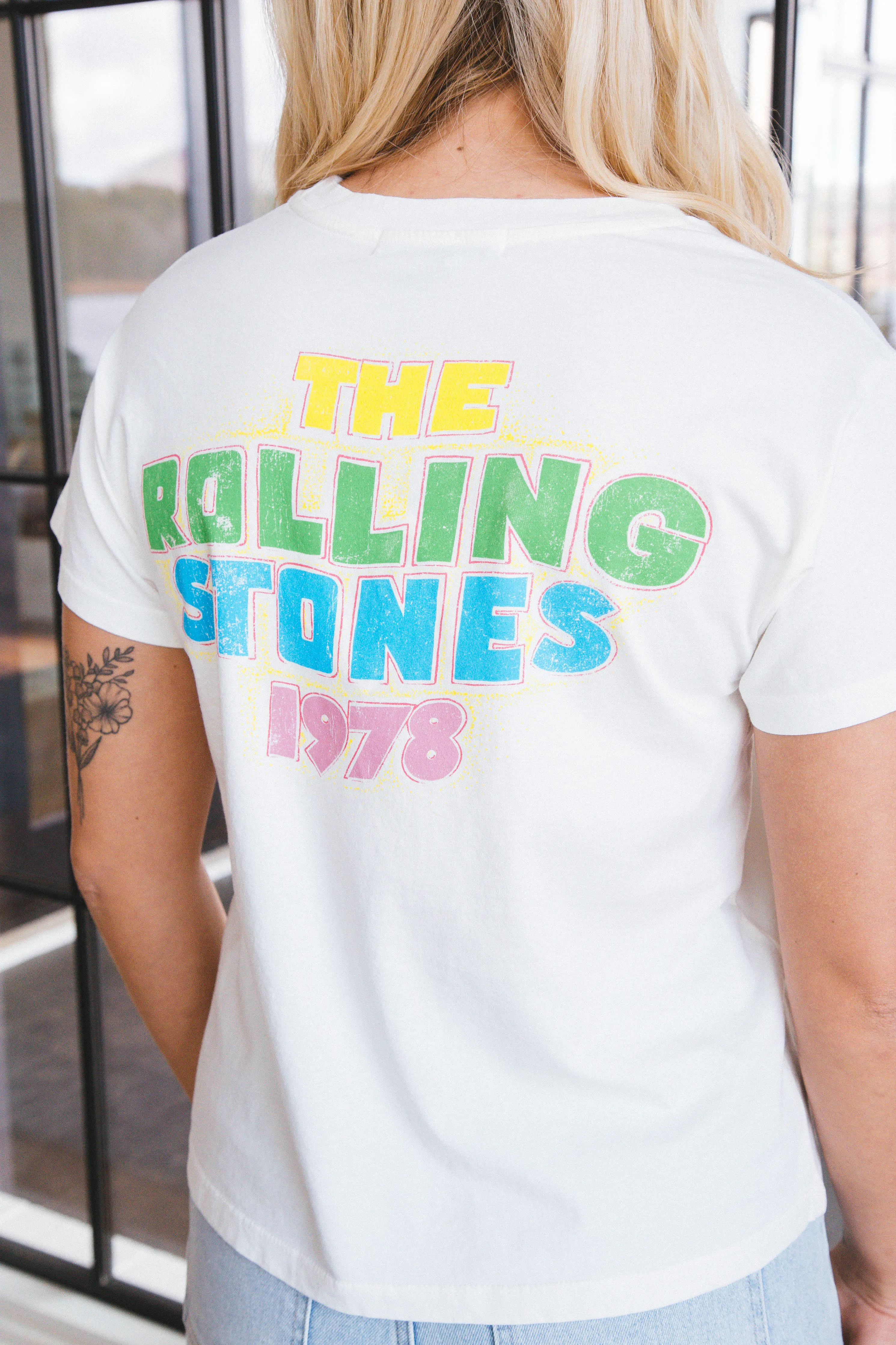 Rolling Stones 1978 Solo Tee, Vintage White | Daydreamer sold by North & Main Clothing Company product image thumbnail 2