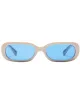 Del Rey Polarized Lens Sunglasses, Cream/Navy | I-SEA sold by North & Main Clothing Company