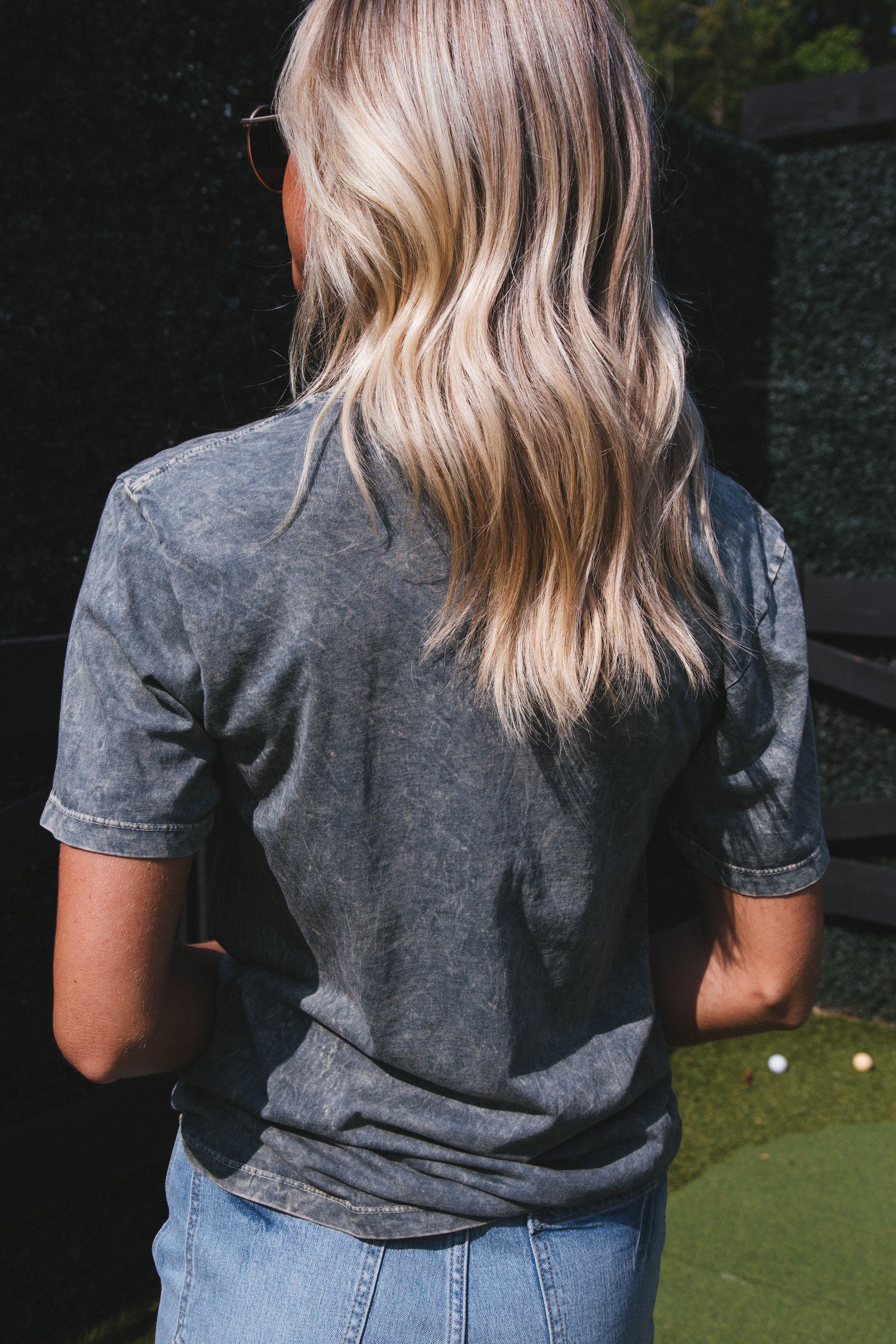 Should've Come With A Warning Graphic Tee, Stone Gray sold by North & Main Clothing Company product image thumbnail 3