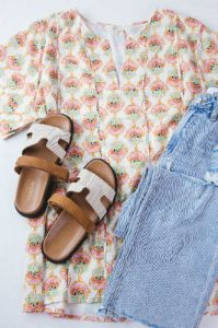 Norah Seam Detail Top, Cream | Plus Size sold by North & Main Clothing Company