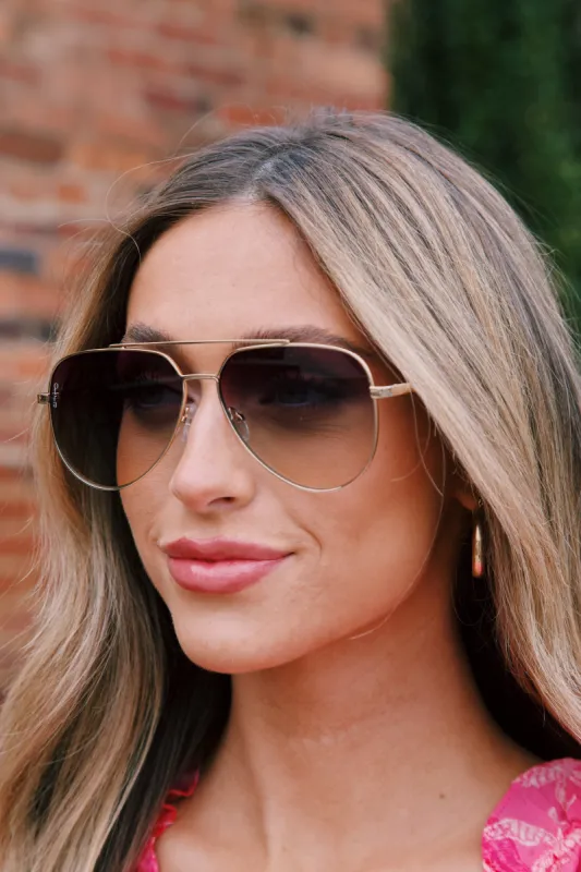 Billie Sunglasses, Gold/Purple Green | Otra sold by North & Main Clothing Company