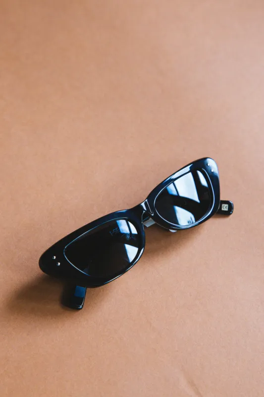 Astrid Polarized Sunglasses, Black/Smoke | I-SEA sold by North & Main Clothing Company