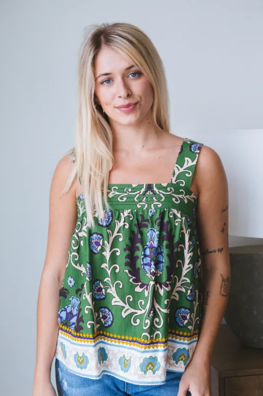Brielle Button Back Cami Top, Mezzo Tile | Sanctuary sold by North & Main Clothing Company