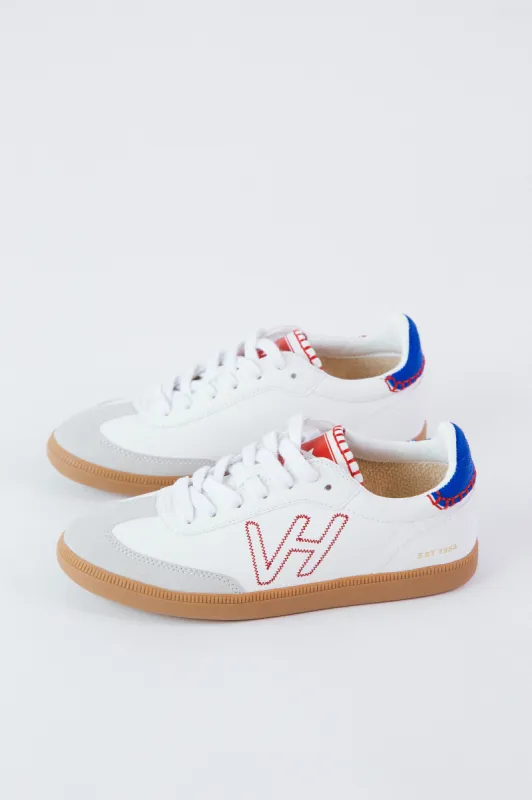 Crisp Low Top Sneaker, Stone/Grey/Blue | Vintage Havana made by North & Main Clothing Company