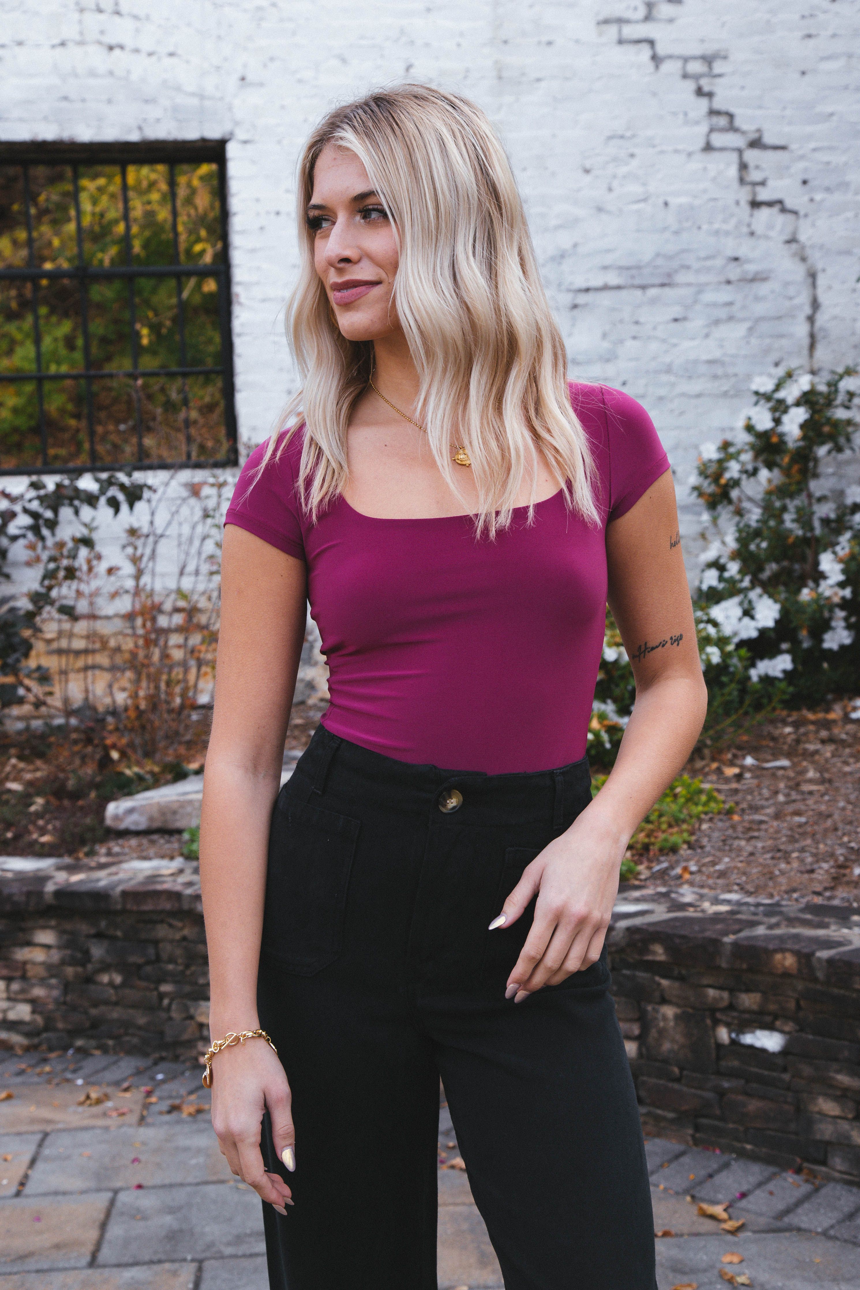 Alyx Twill Tencel Wide Leg Pant, Black | Velvet Heart sold by North & Main Clothing Company product image thumbnail 5