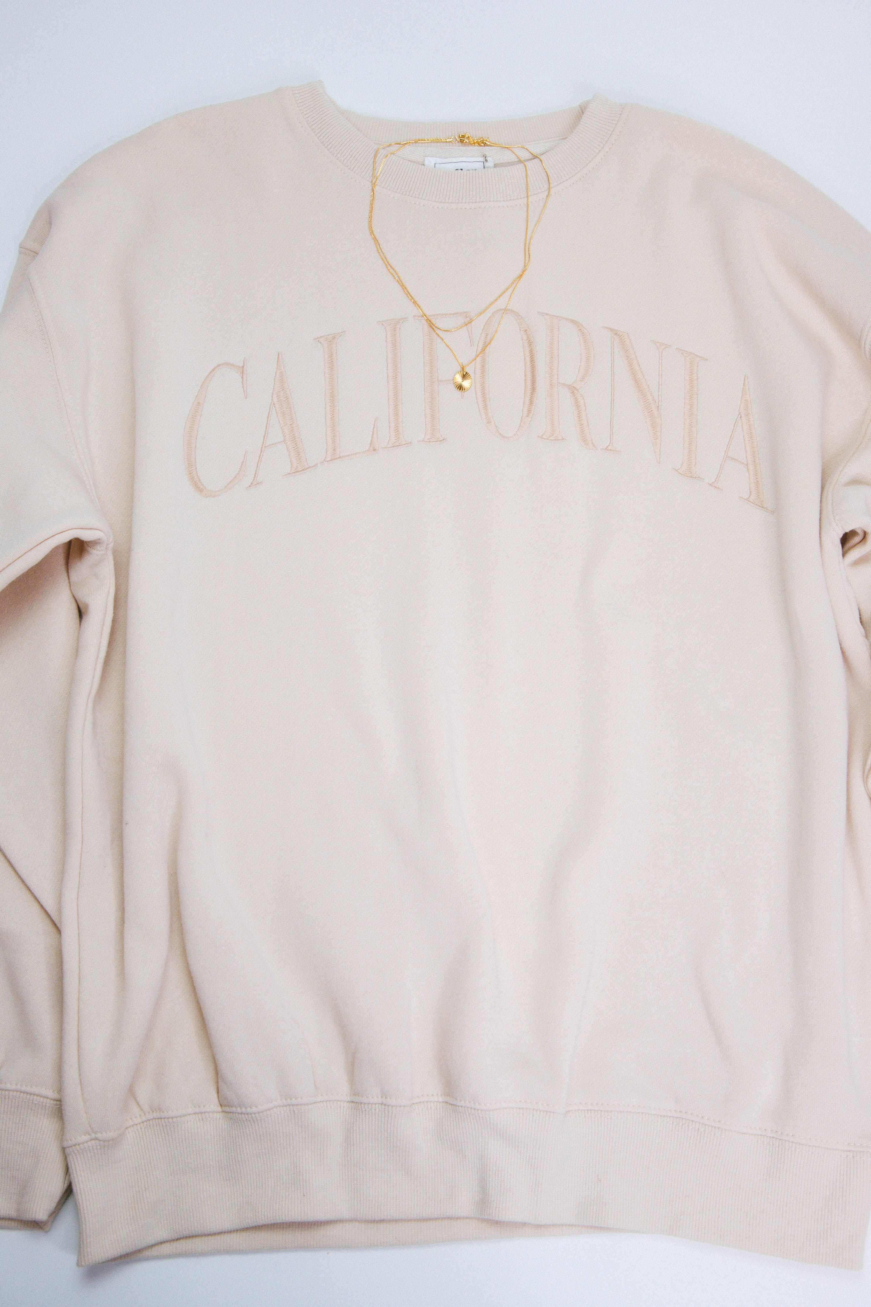California Dreamin' Sweatshirt, Cream sold by North & Main Clothing Company product image thumbnail 2