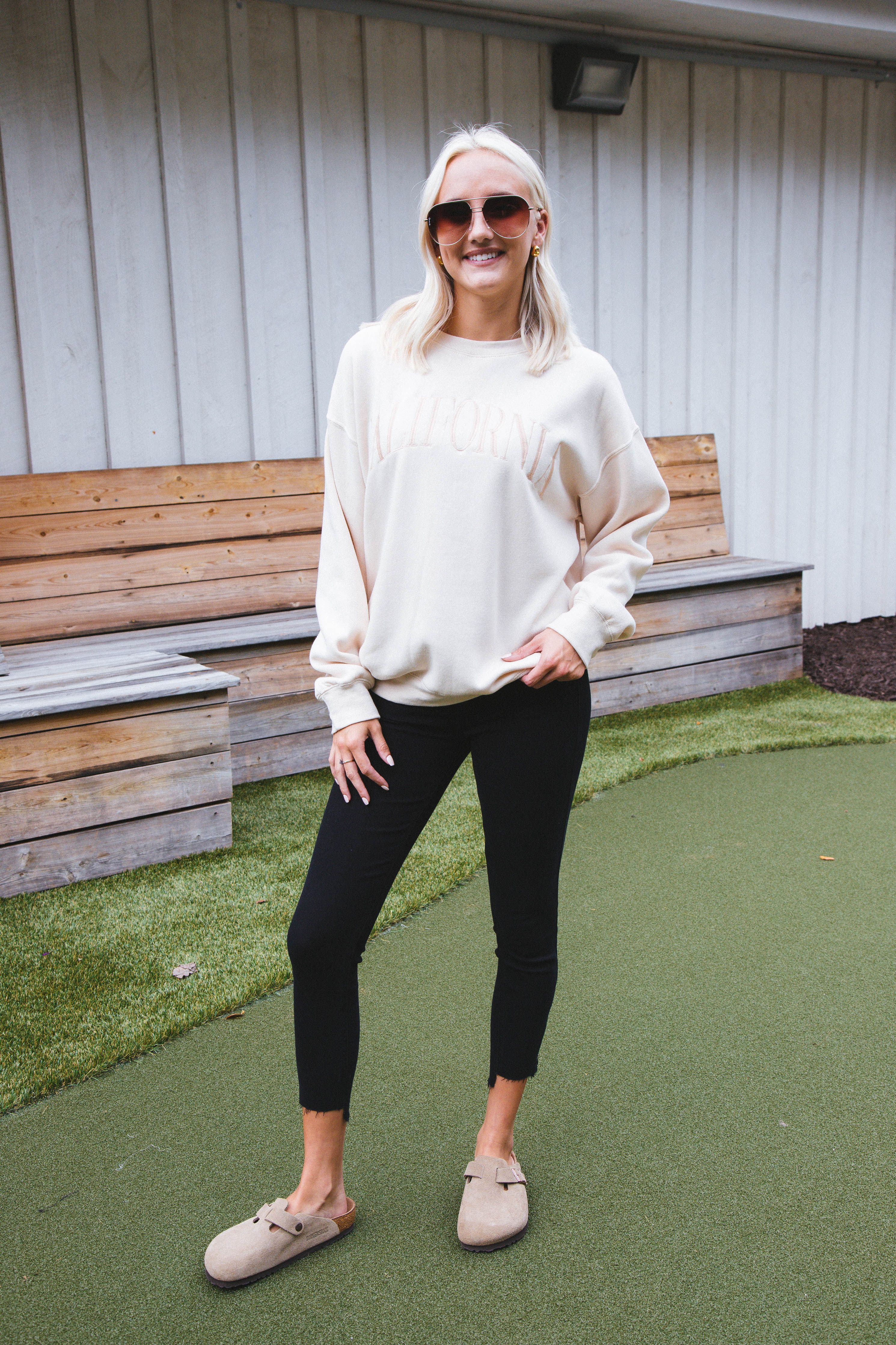 California Dreamin' Sweatshirt, Cream sold by North & Main Clothing Company product image thumbnail 4