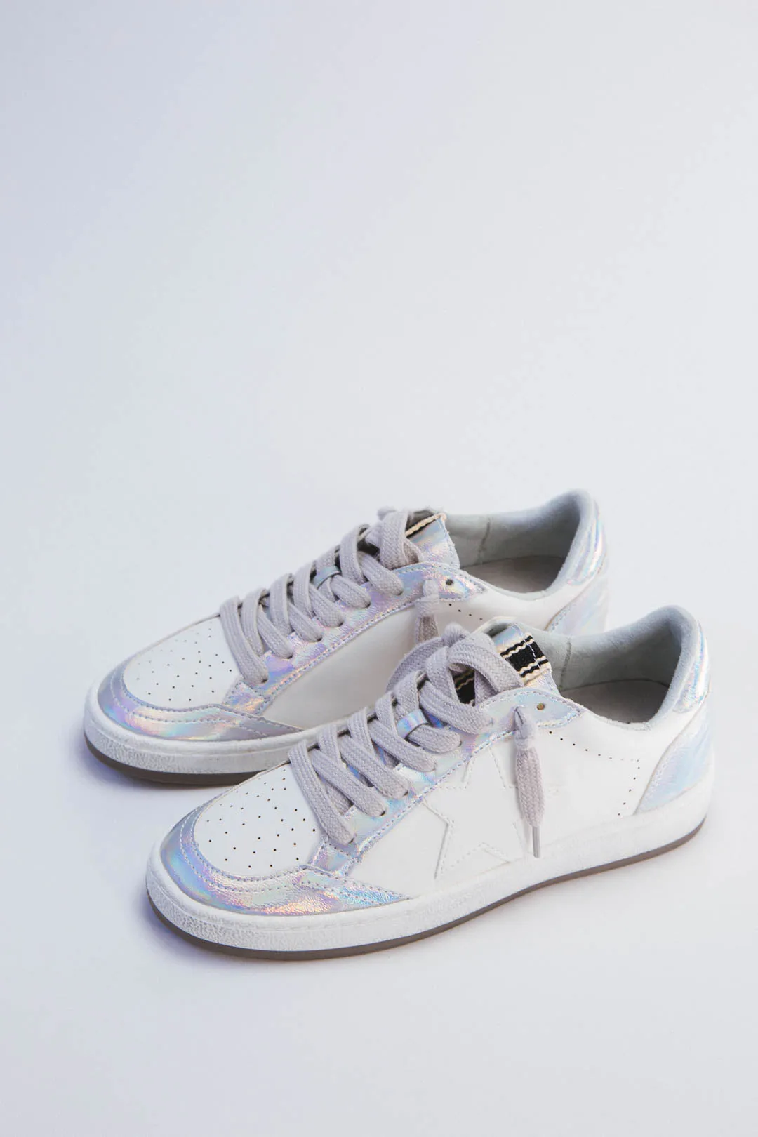 Paz Retro Sneaker, Iridescent Silver | SHUSHOP sold by North & Main Clothing Company product image thumbnail 4