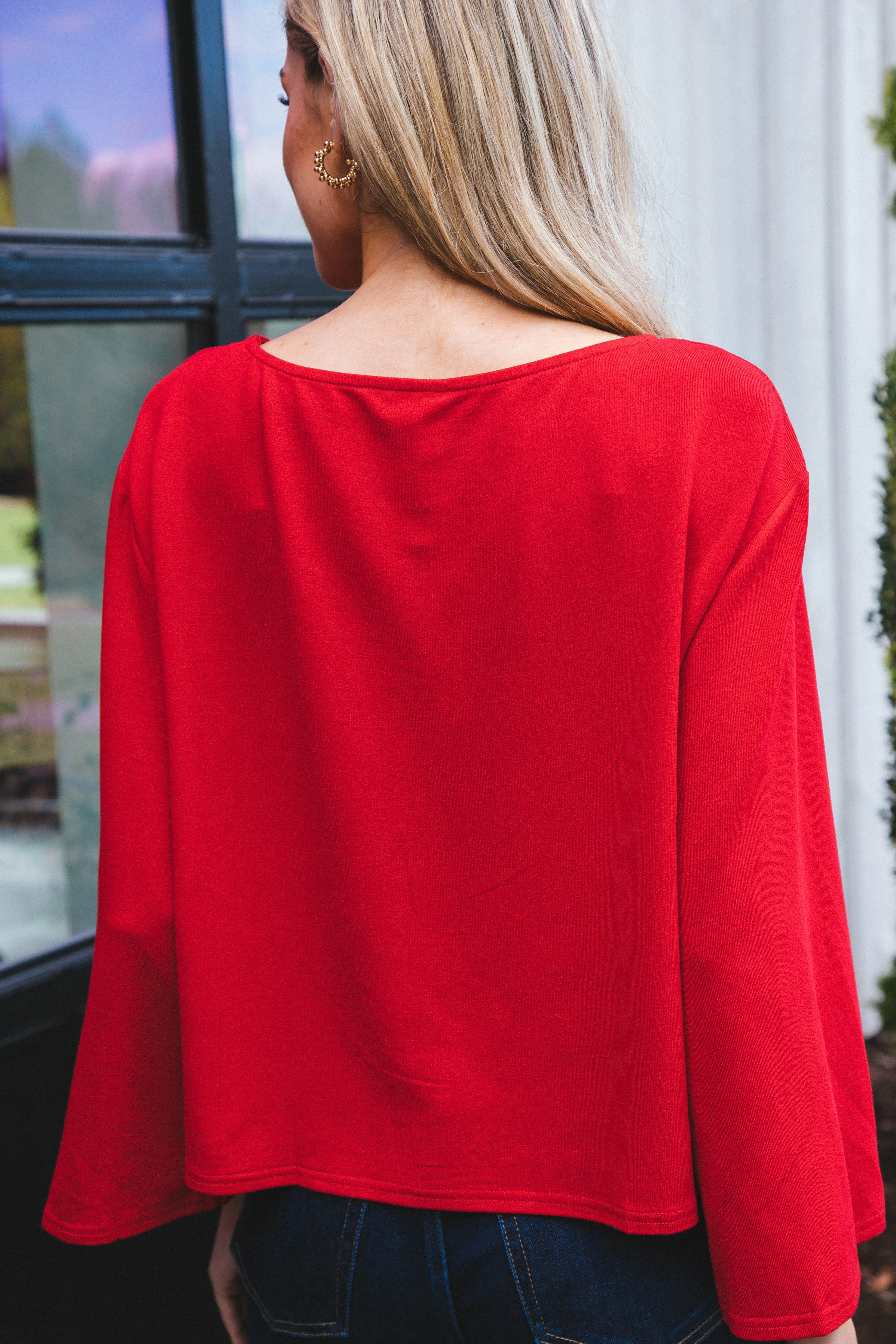 Holly Solid Top, Wine sold by North & Main Clothing Company product image thumbnail 5