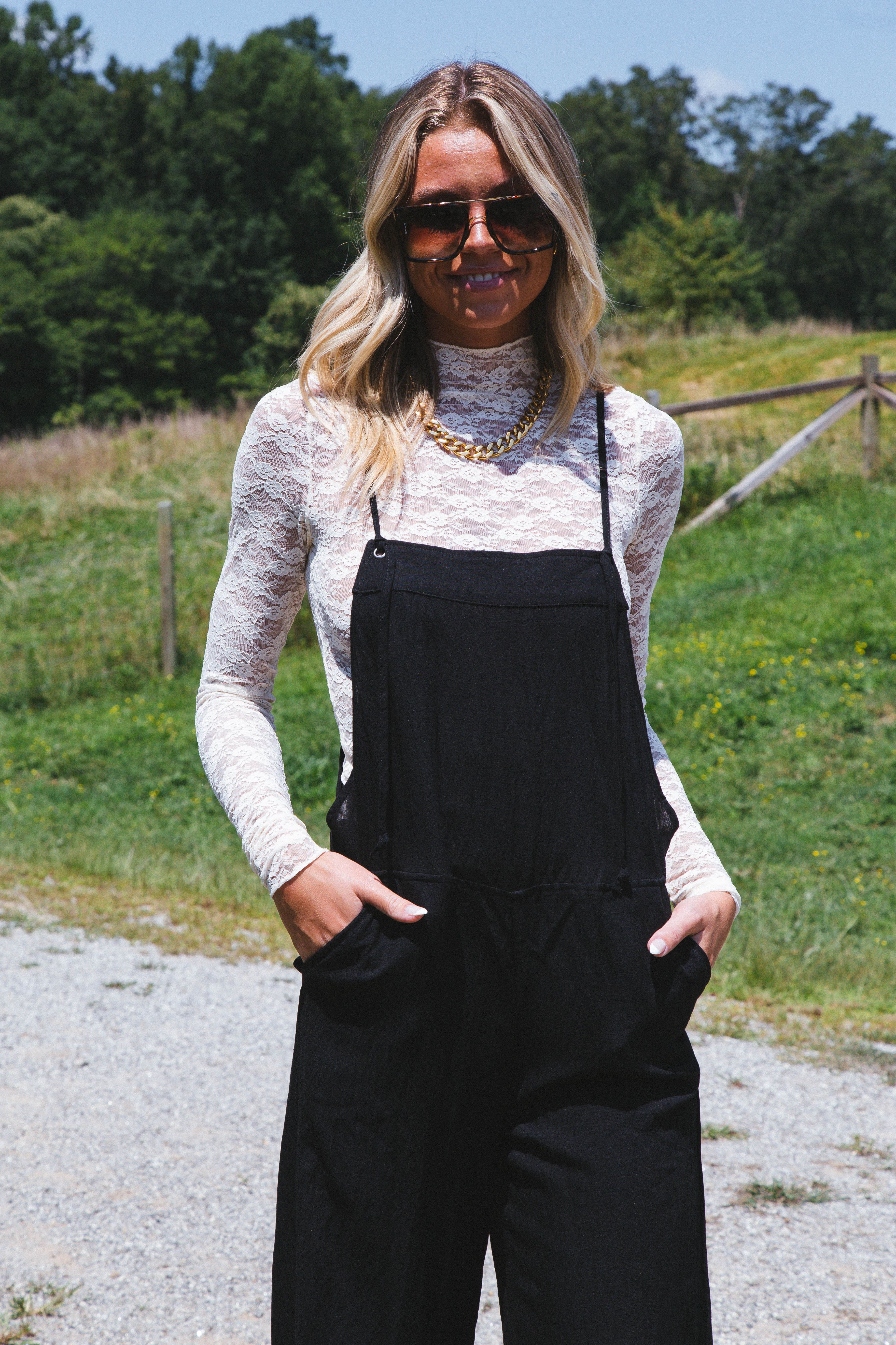 Lovely Lace Layering Mesh Top, Ivory sold by North & Main Clothing Company product image thumbnail 4