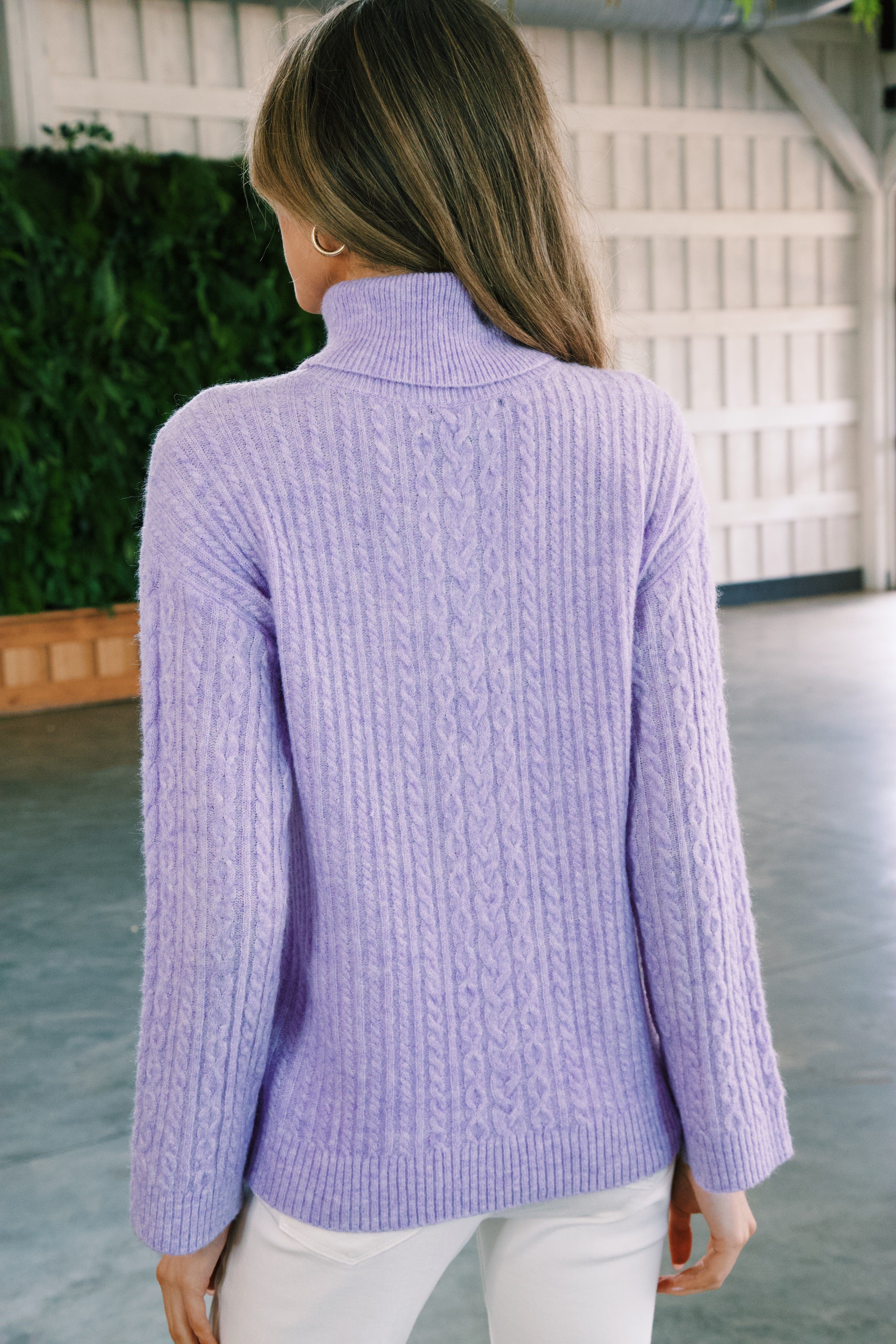 Azaria Turtleneck Sweater, Lilac | Velvet Heart sold by North & Main Clothing Company product image thumbnail 4