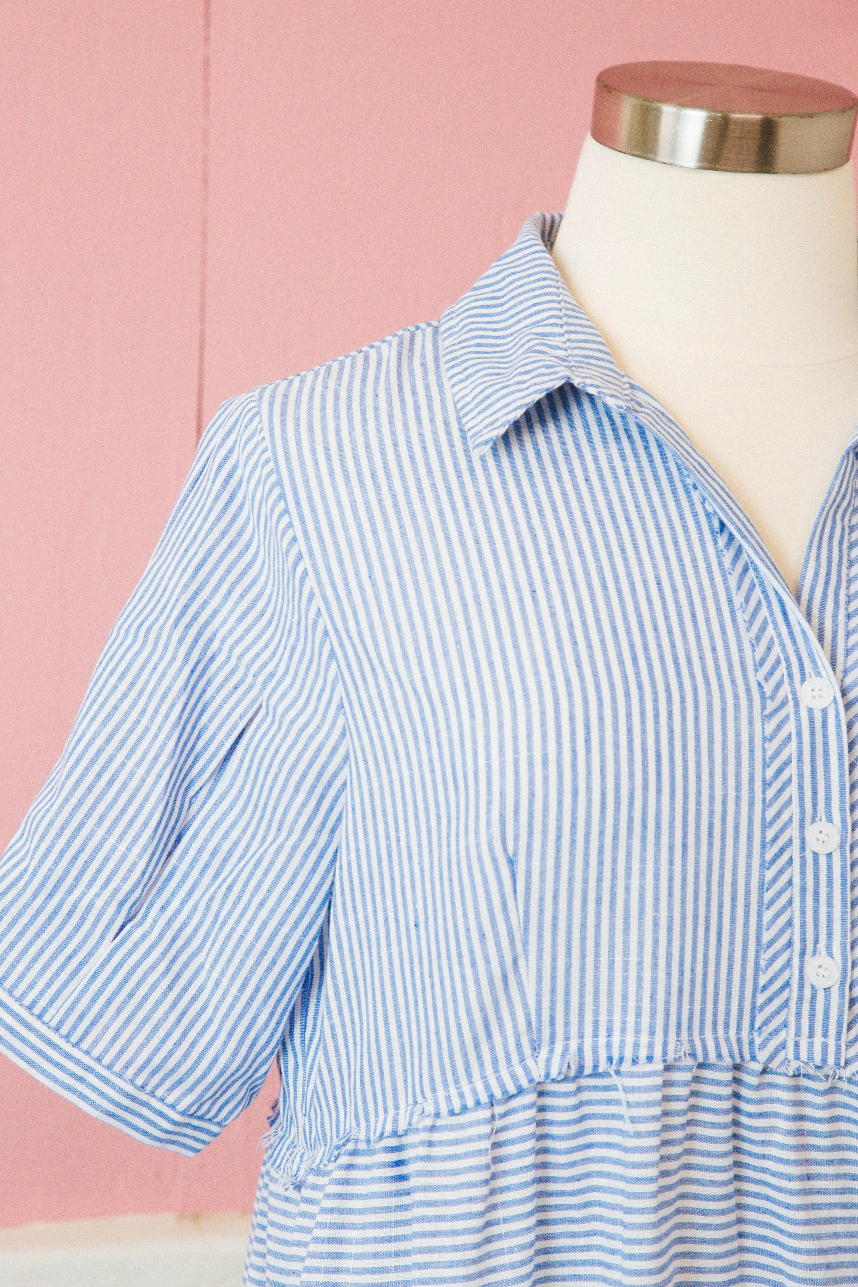 Faith Striped Maxi Dress, Blue Mix | Plus Size sold by North & Main Clothing Company product image thumbnail 2