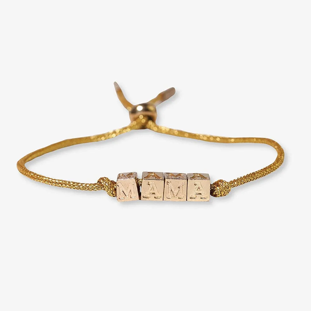 Goldie Brass Letter Cord Bracelet | Ink + Alloy sold by North & Main Clothing Company product image thumbnail 2