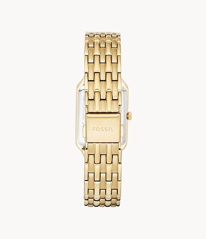 Raquel Three-Hand Date Gold Tone Watch, Gold | Fossil sold by North & Main Clothing Company product image thumbnail 2