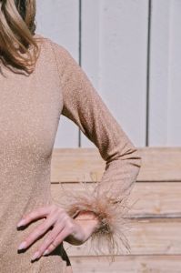 Pop The Bubbly Mini Dress, Champagne sold by North & Main Clothing Company