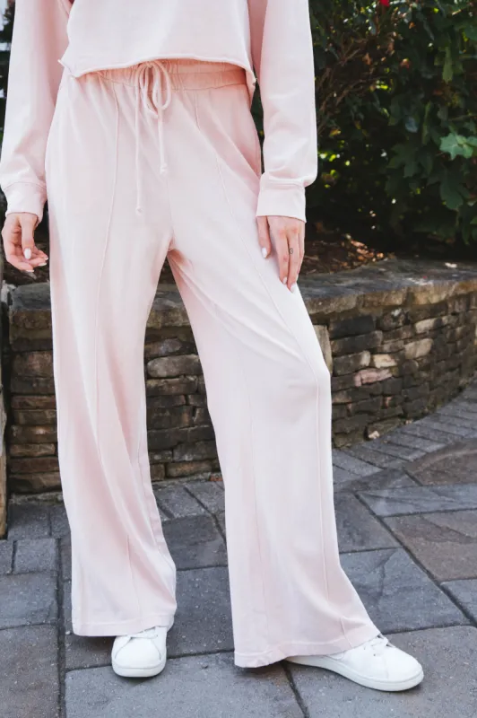 Lena Lounge Pants, Dusty Pink sold by North & Main Clothing Company