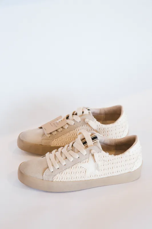 Paula Sneaker, Bone Woven | ShuShop sold by North & Main Clothing Company