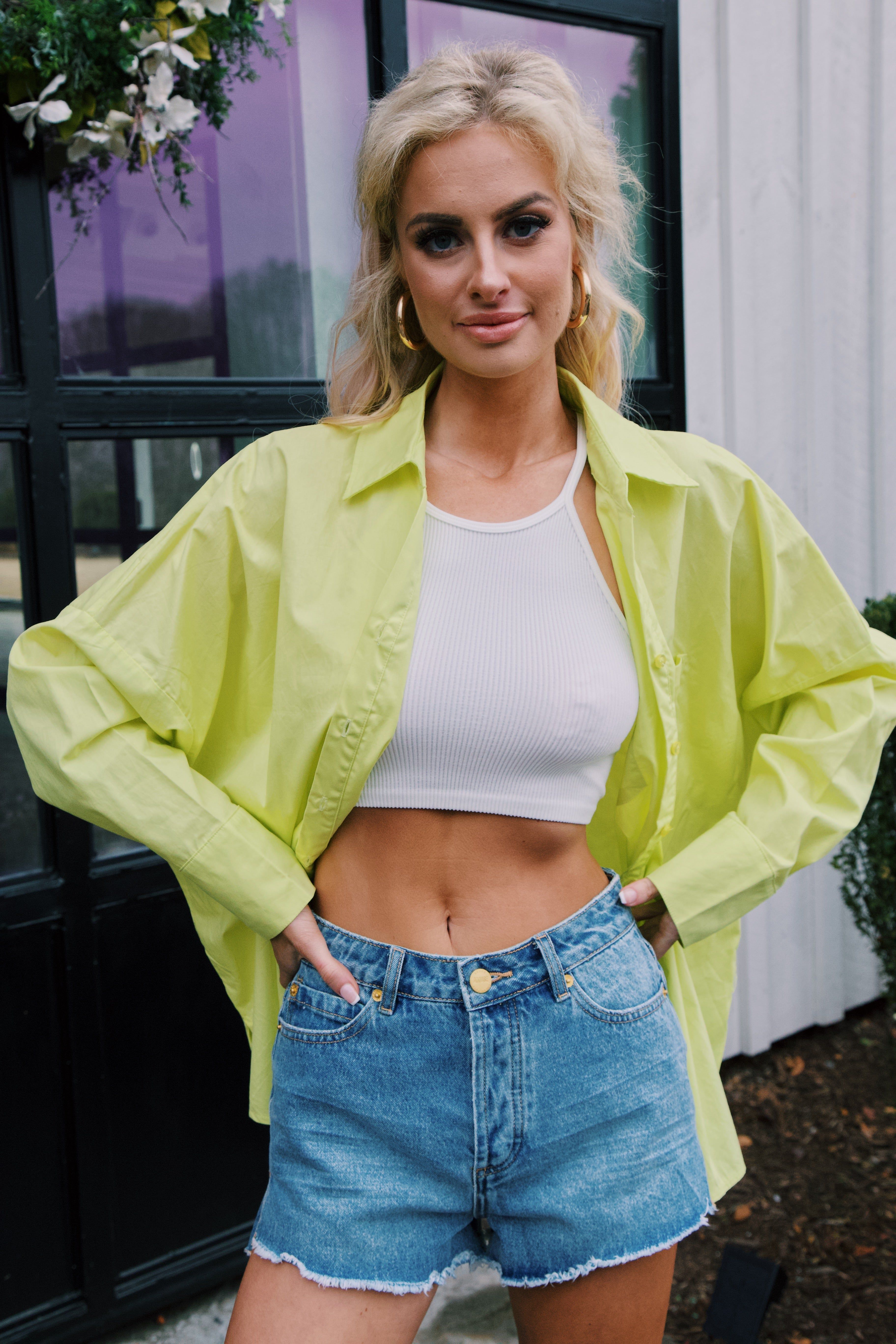 Shy Ribbed Crop Top, Off White sold by North & Main Clothing Company product image thumbnail 16