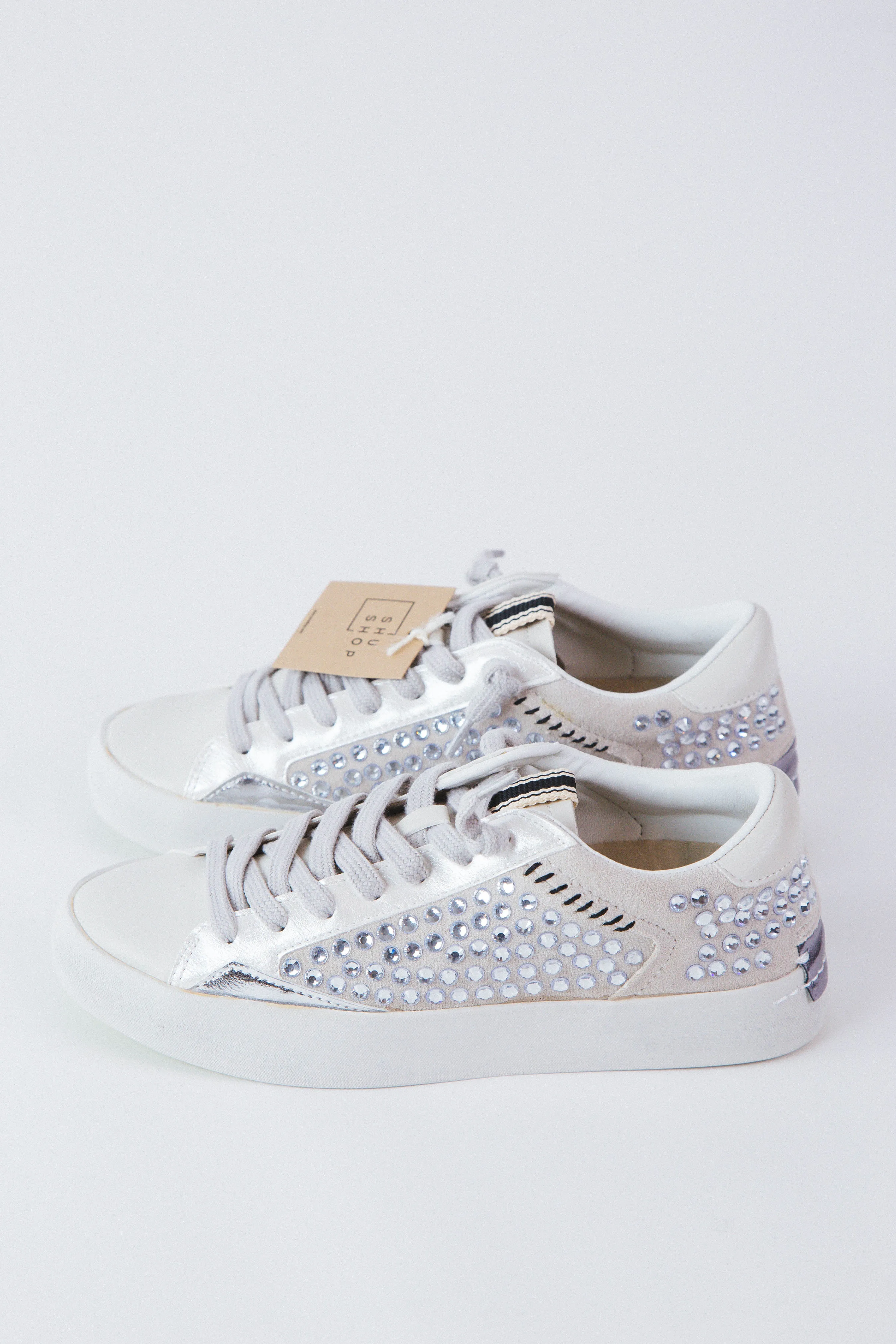 Ruby Low Top Sneaker, Light Grey | ShuShop sold by North & Main Clothing Company