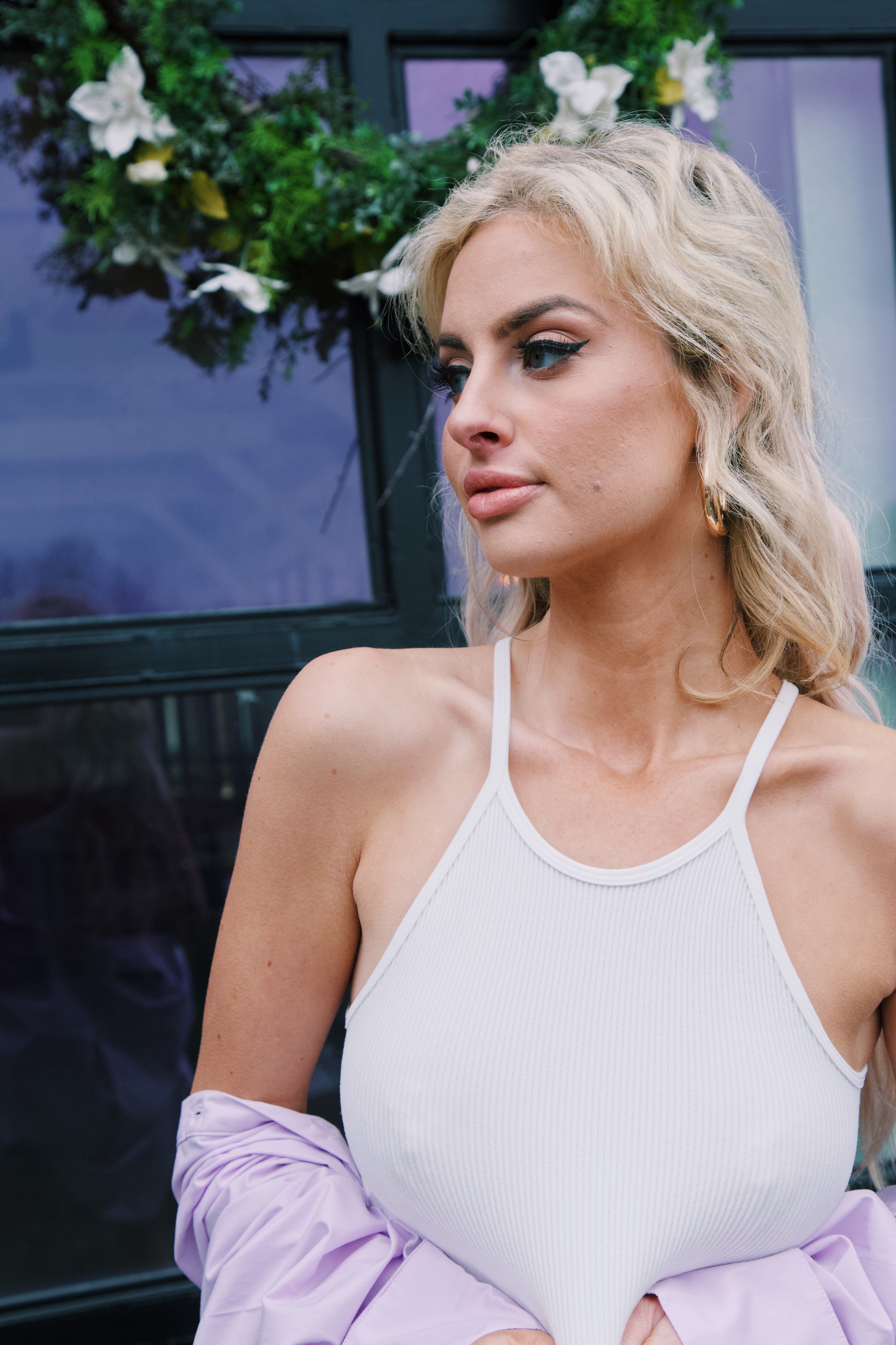 Shy Ribbed Crop Top, Off White sold by North & Main Clothing Company product image thumbnail 11