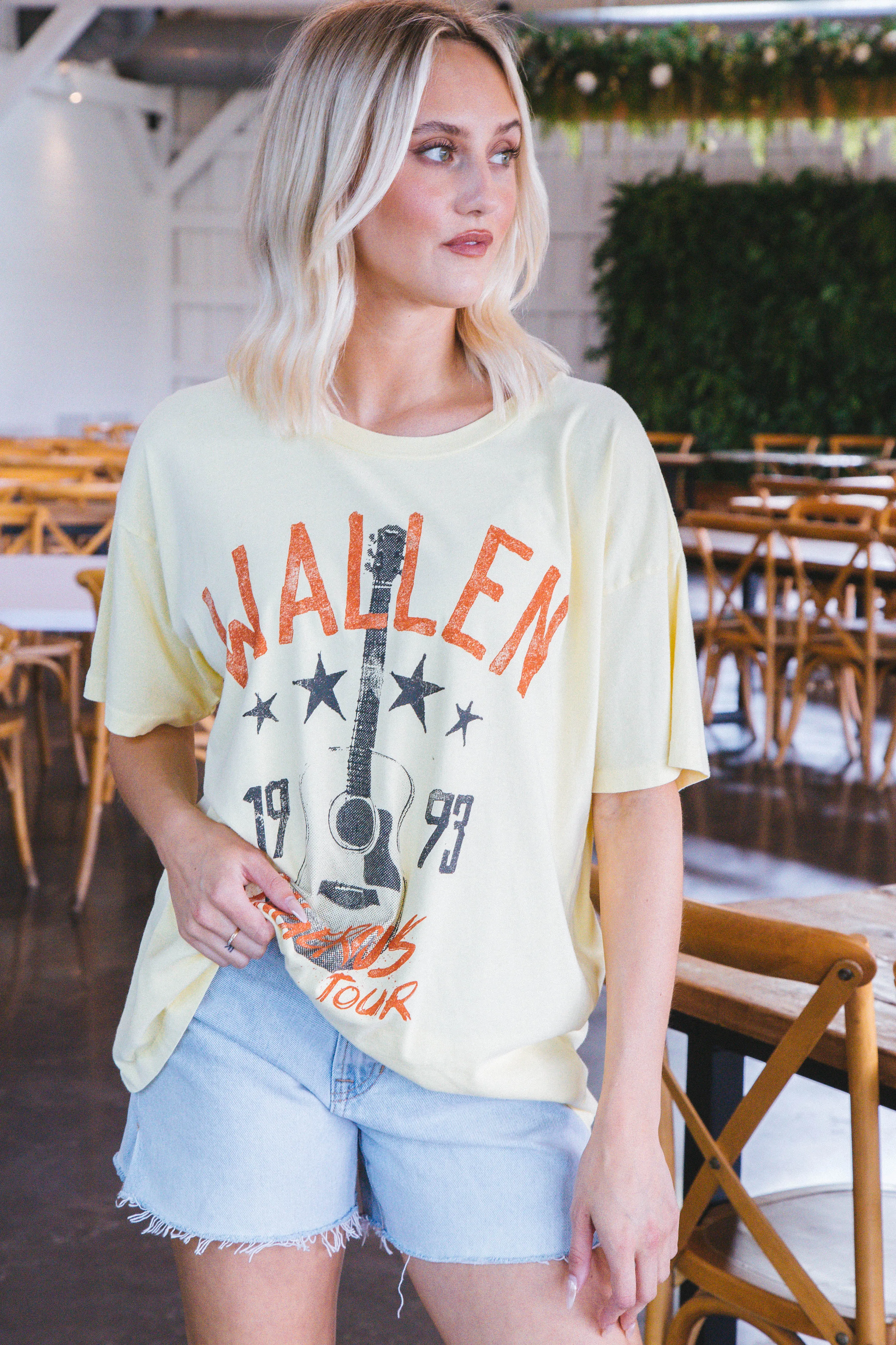 Morgan Wallen Dangerous Tour Merch Tee, Lemon | Daydreamer sold by North & Main Clothing Company product image thumbnail 3