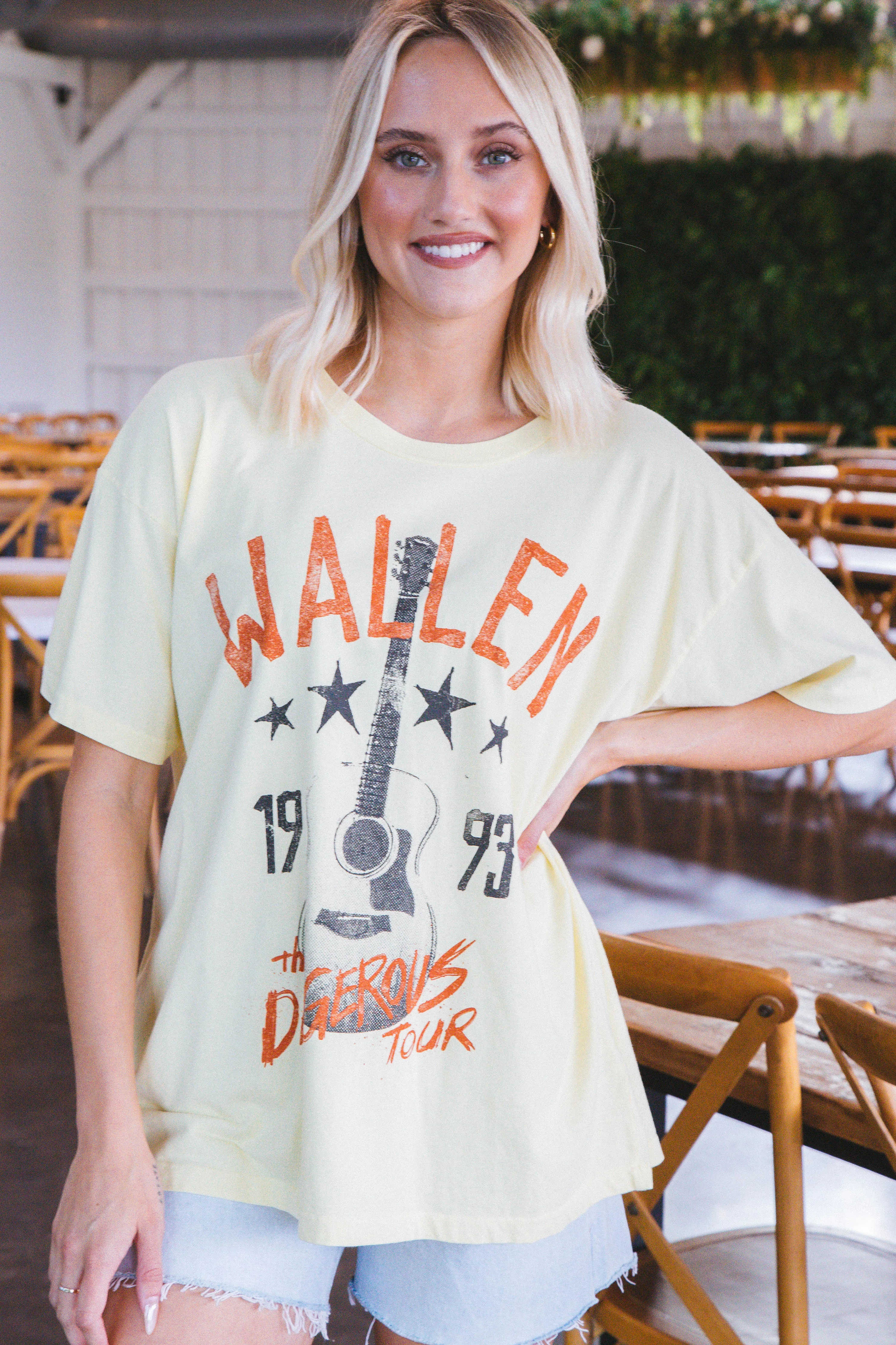 Morgan Wallen Dangerous Tour Merch Tee, Lemon | Daydreamer sold by North & Main Clothing Company product image thumbnail 5