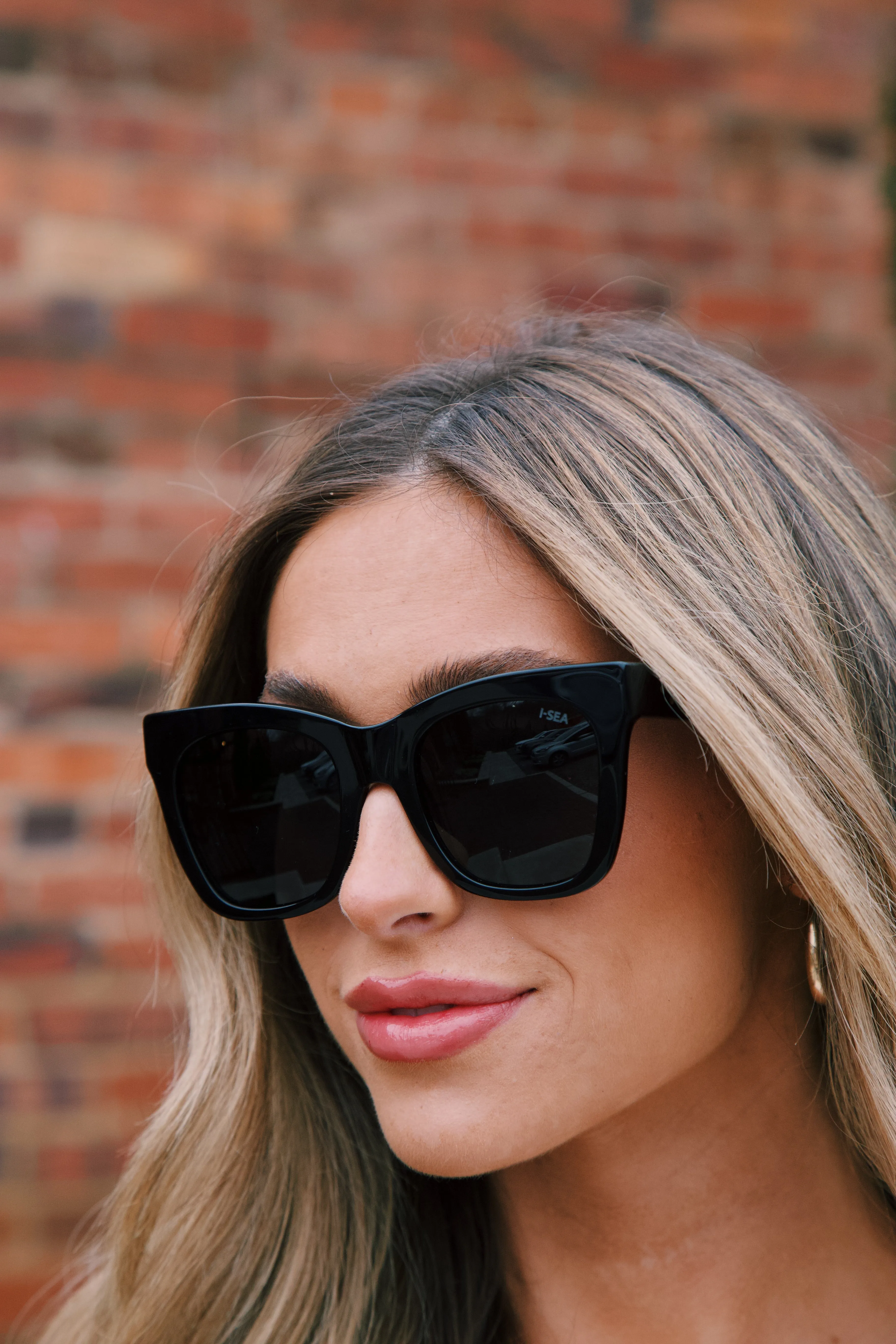 Billie Polarized Sunglasses, Black Smoke | I-SEA sold by North & Main Clothing Company product image thumbnail 4