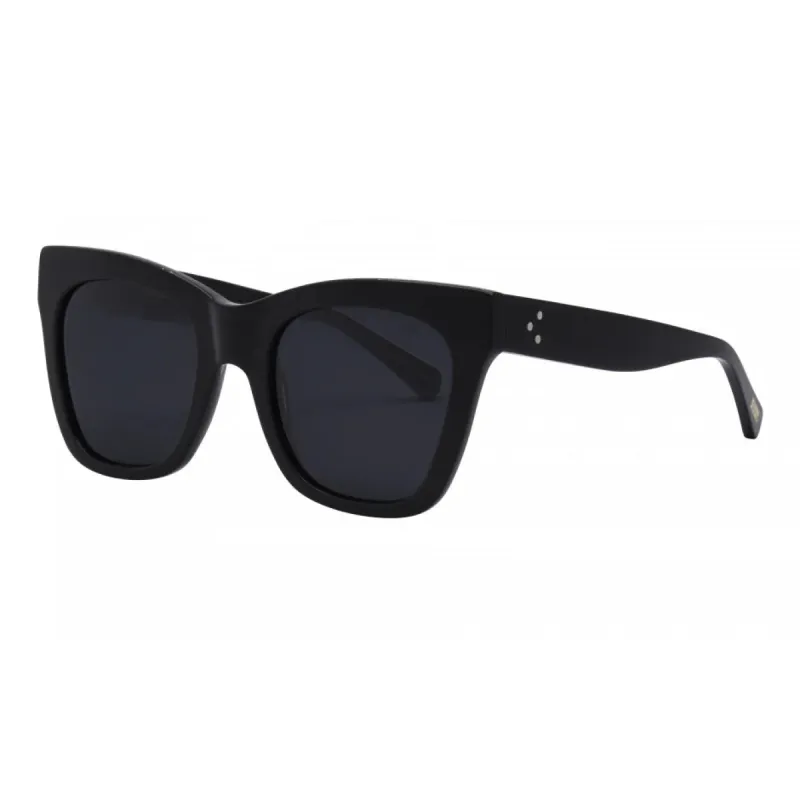 Billie Polarized Sunglasses, Black Smoke | I-SEA sold by North & Main Clothing Company