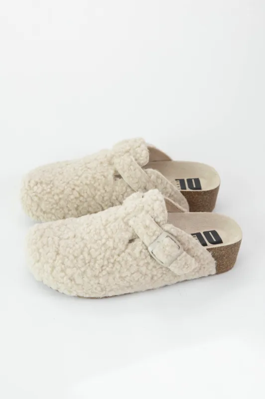 Magnolias Shearling Clog, Cream | Dirty Laundry made by Dirty Laundry