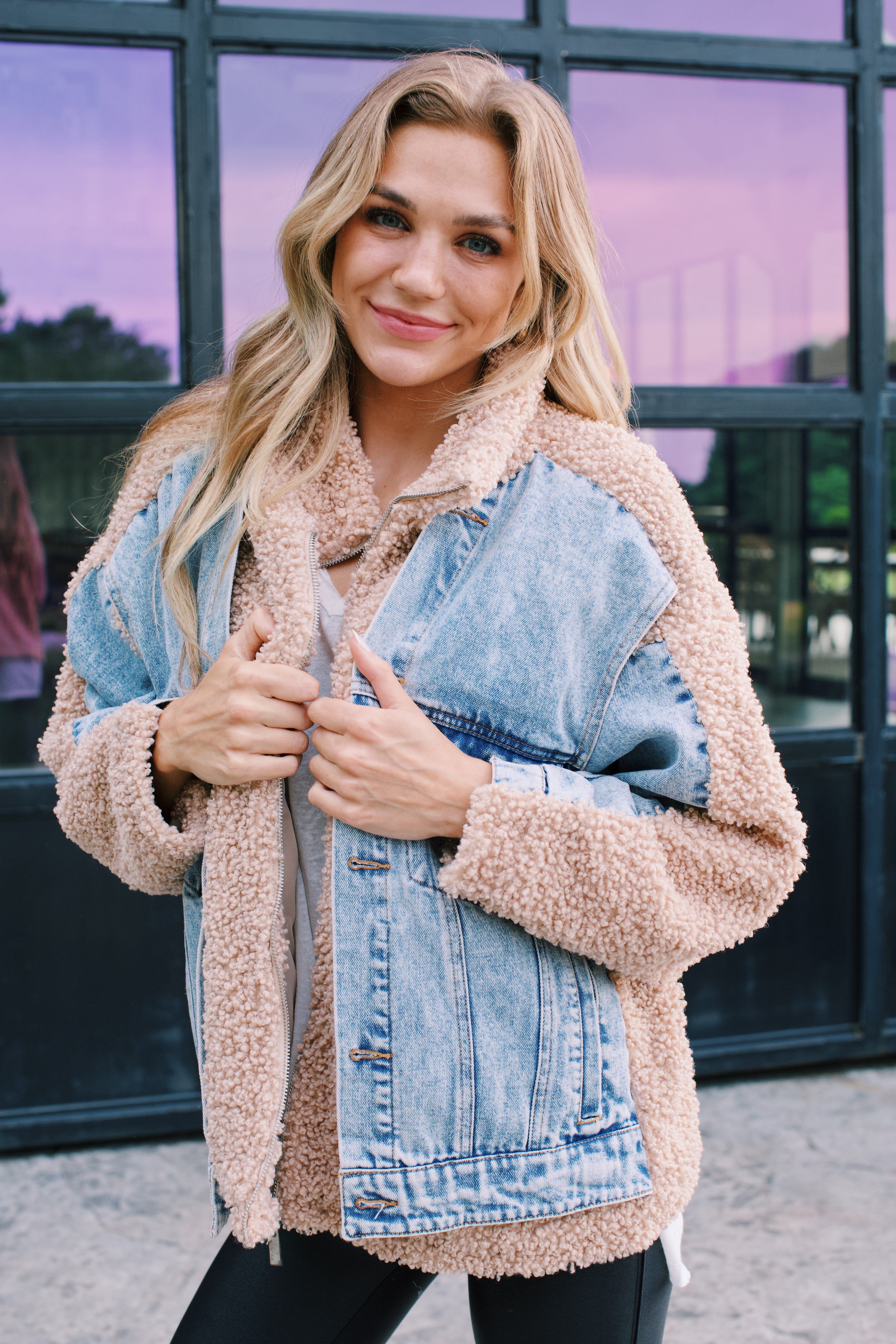 Dover Denim Trucker Jacket, Fuzzy Wuzzy | BLANK NYC sold by North & Main Clothing Company