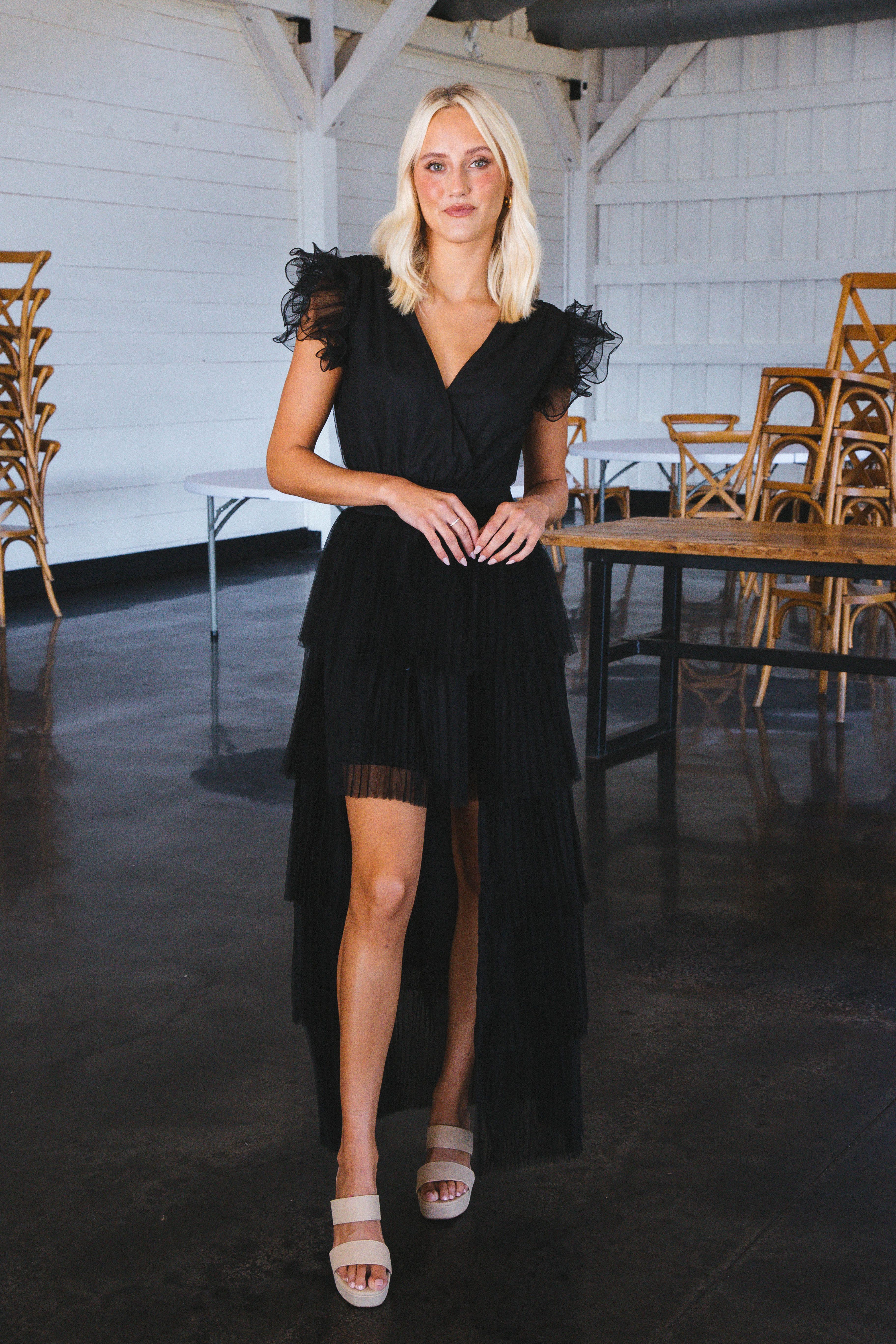 Toulouse Tulle Dress, Black sold by North & Main Clothing Company product image thumbnail 5