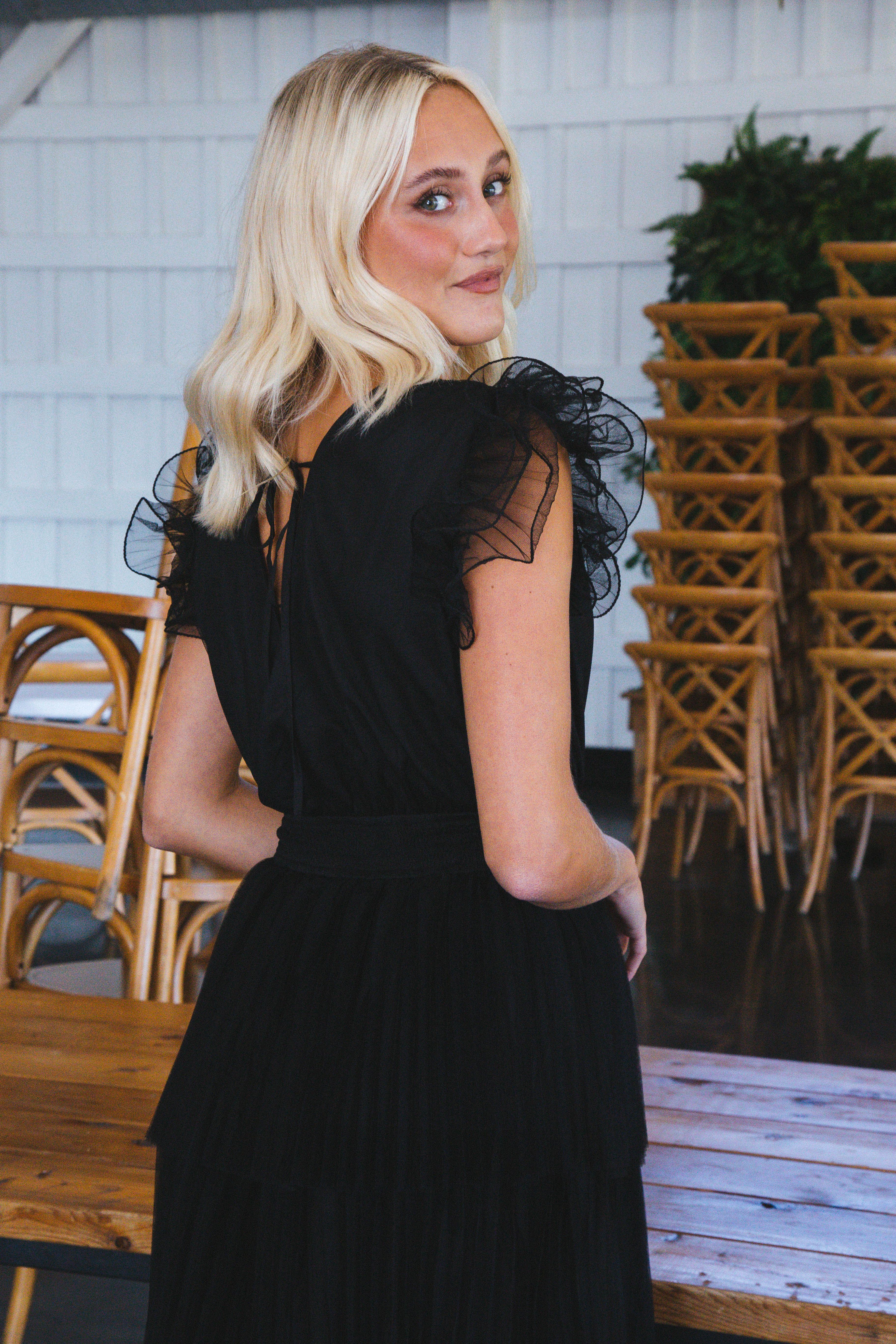 Toulouse Tulle Dress, Black sold by North & Main Clothing Company product image thumbnail 2