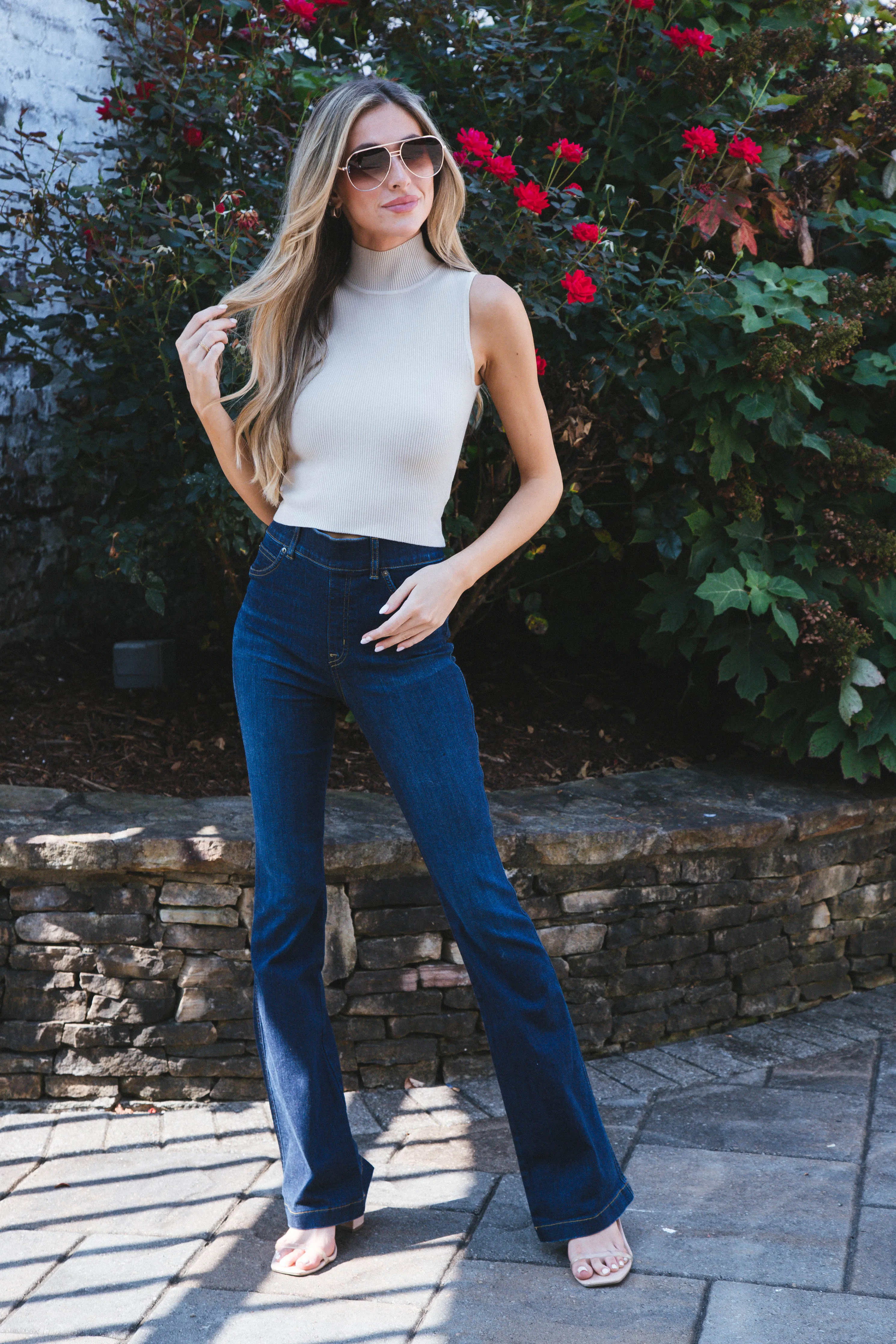 Frenzy Flare Jeans, Midnight Shade | SPANX sold by North & Main Clothing Company