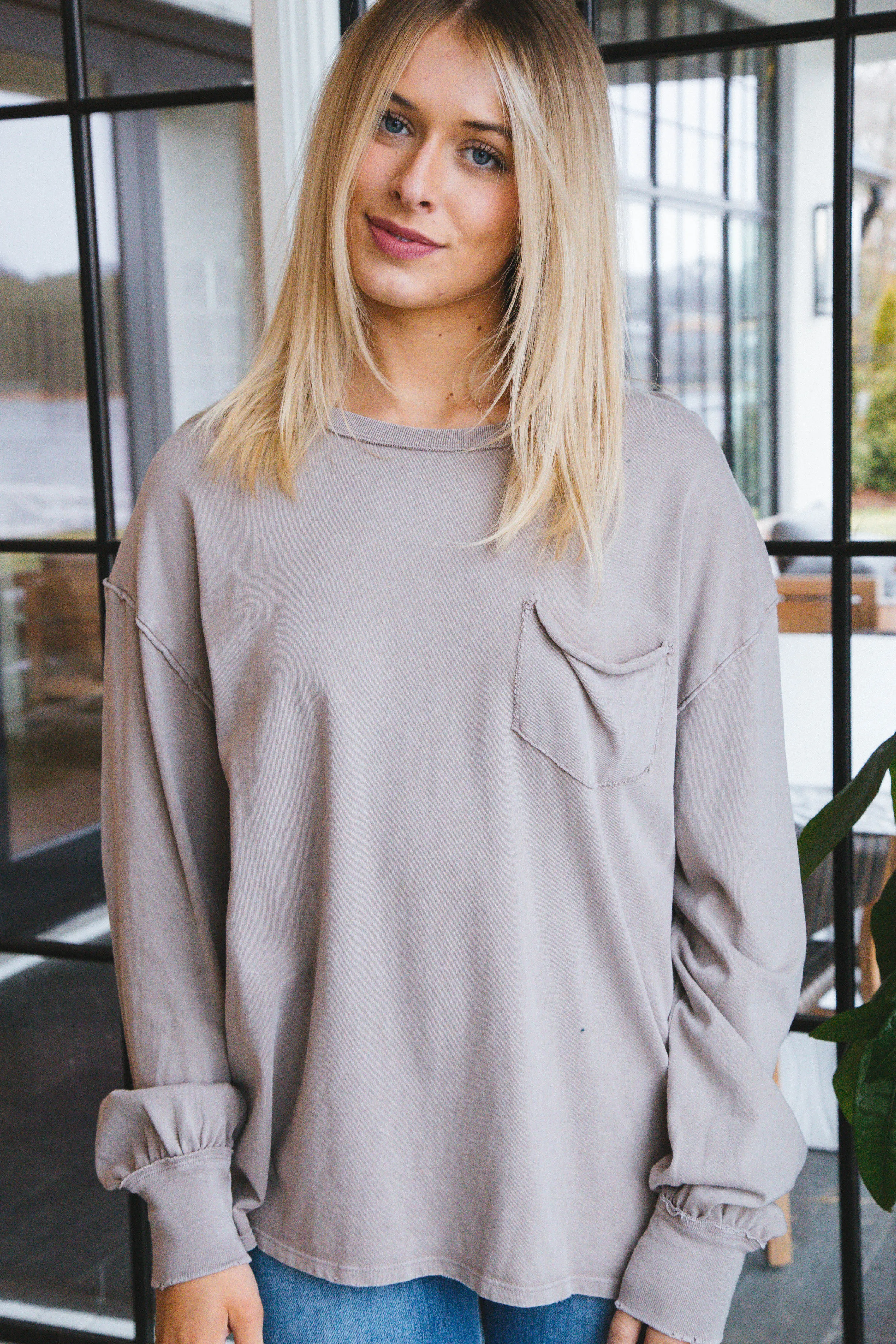 Fade Into You Long Sleeve Tee, Etherea | Free People sold by North & Main Clothing Company product image thumbnail 3