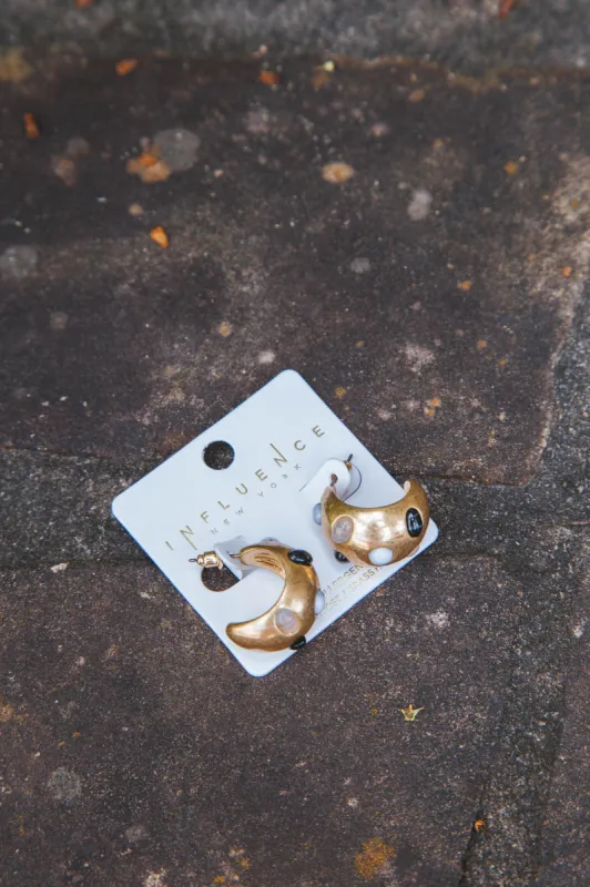 Paige Vintage Metal Hoops sold by North & Main Clothing Company