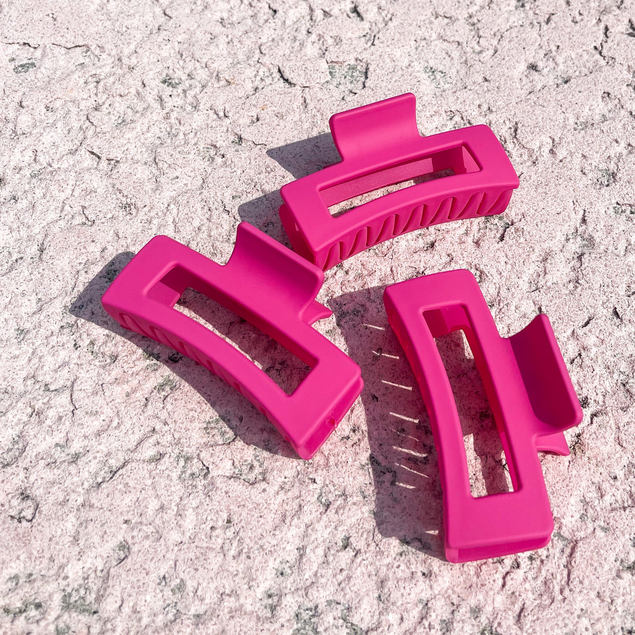 Perfect Day Hair Claw, Hot Pink sold by North & Main Clothing Company product image thumbnail 3