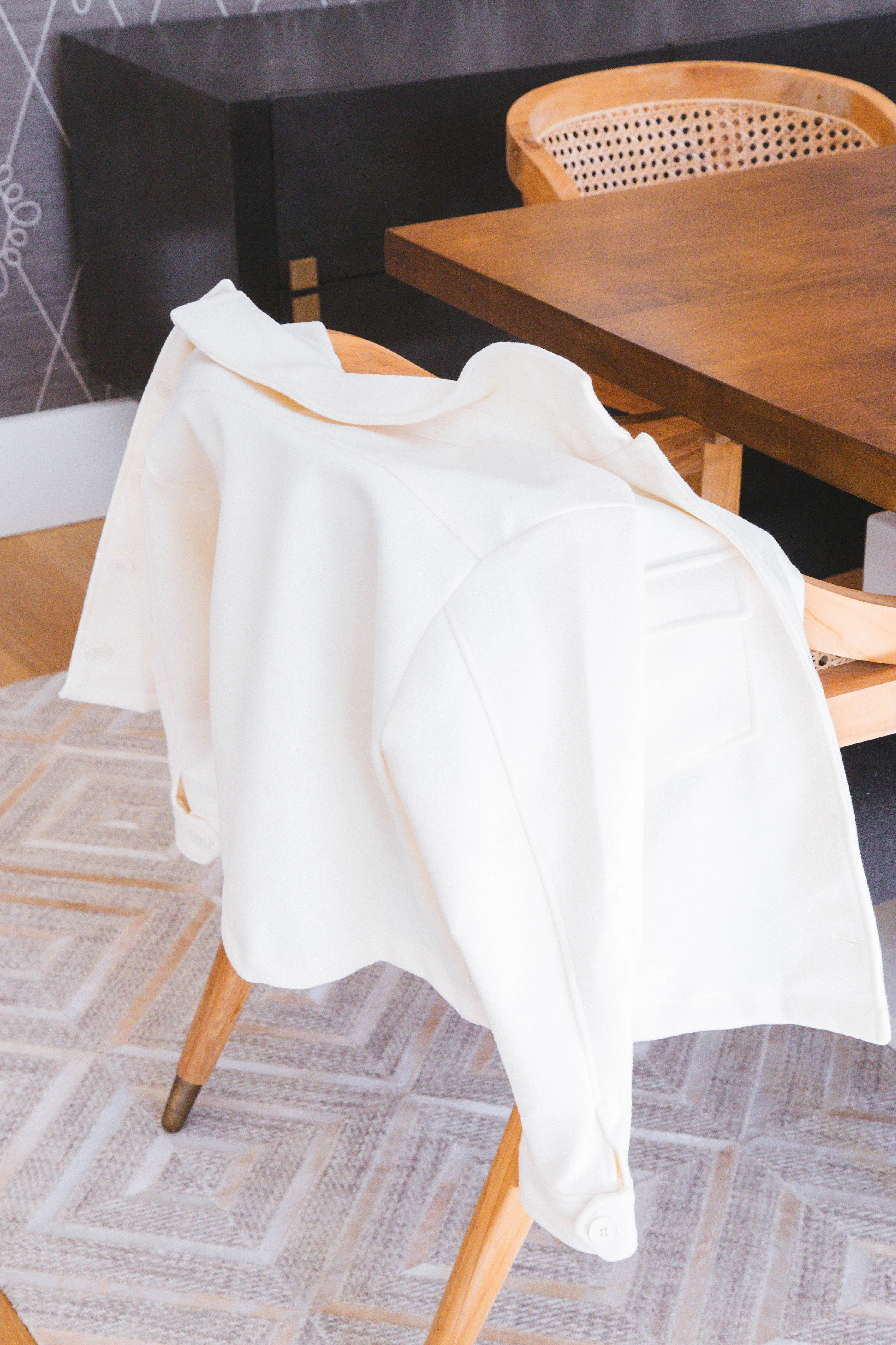 Adalyn Flap Pocket Button Up Jacket, Cream sold by North & Main Clothing Company product image thumbnail 4