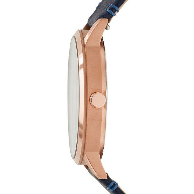 Everyday Muse Multifunction Leather Watch, Indigo | Fossil® sold by North & Main Clothing Company product image thumbnail 2