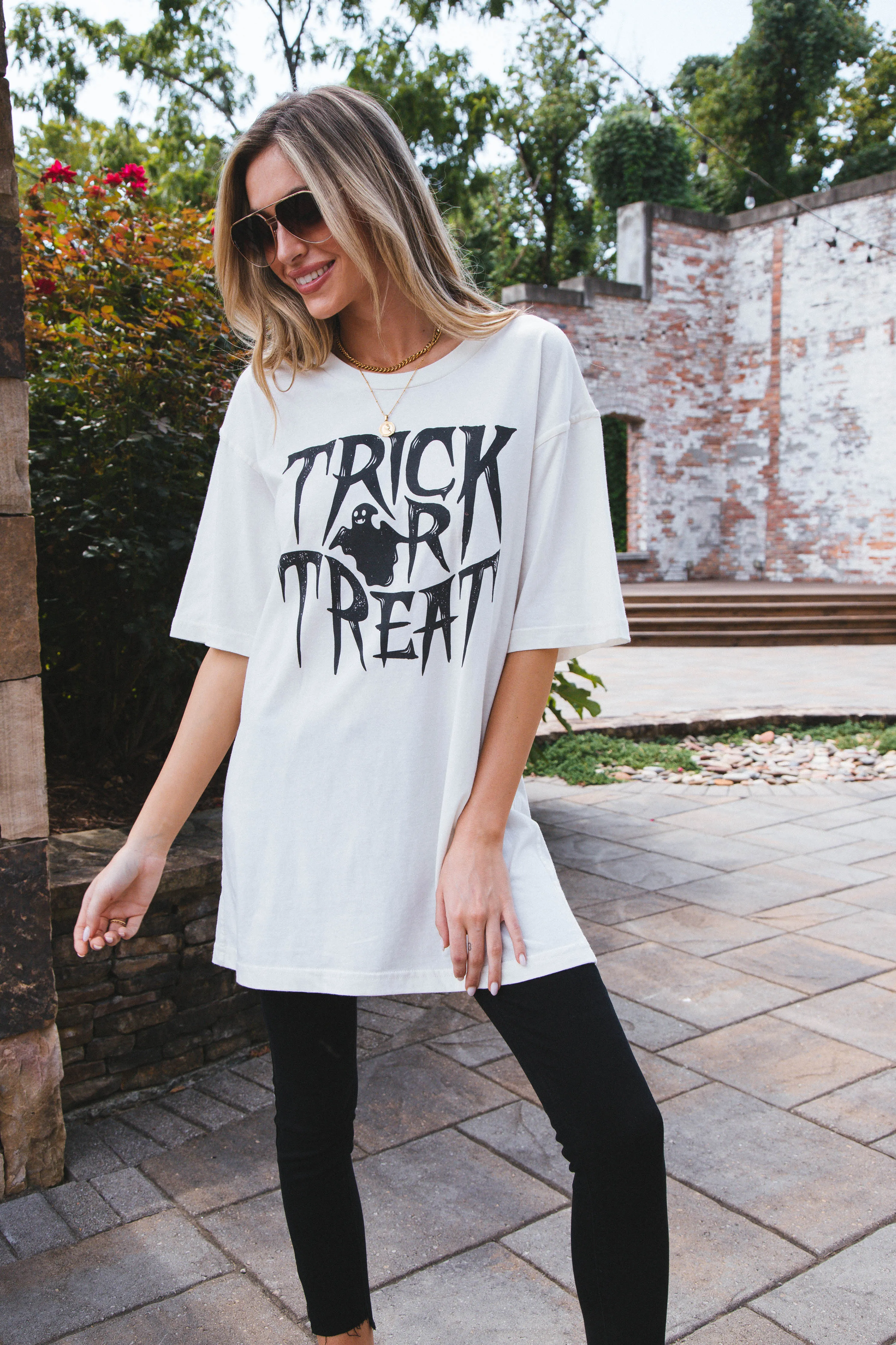 Trick Or Treat Graphic Tee, Vintage White sold by North & Main Clothing Company product image thumbnail 5