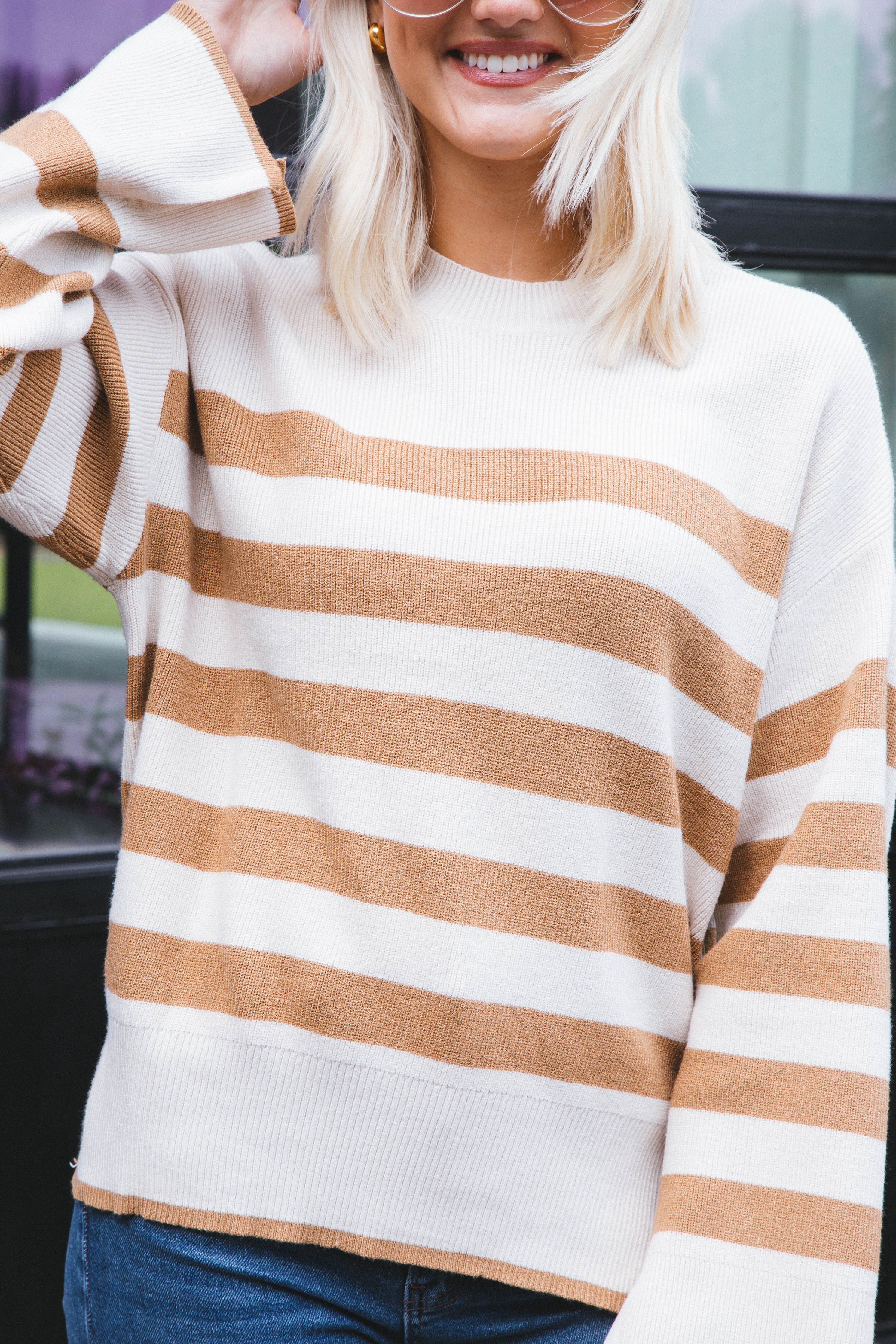 Magda Striped Sweater, Camel | RD Style sold by North & Main Clothing Company product image thumbnail 7