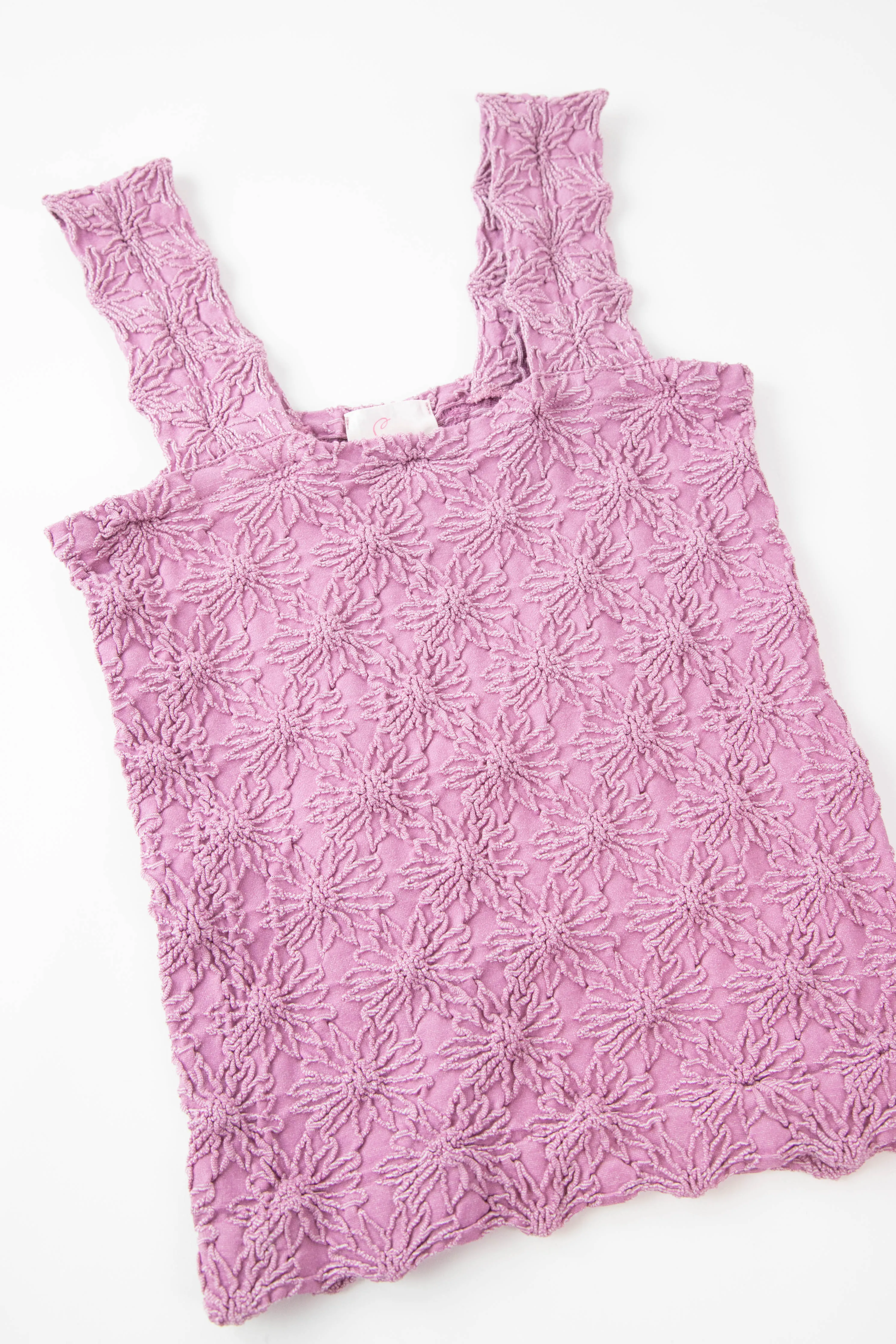 Alyson Floral Jacquard Tank, Vintage Pink sold by North & Main Clothing Company product image thumbnail 2
