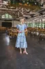 Stella Eyelet Lace Midi Dress, Blue sold by North & Main Clothing Company