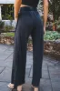 Hannah Wide Leg Pants, Charcoal sold by North & Main Clothing Company