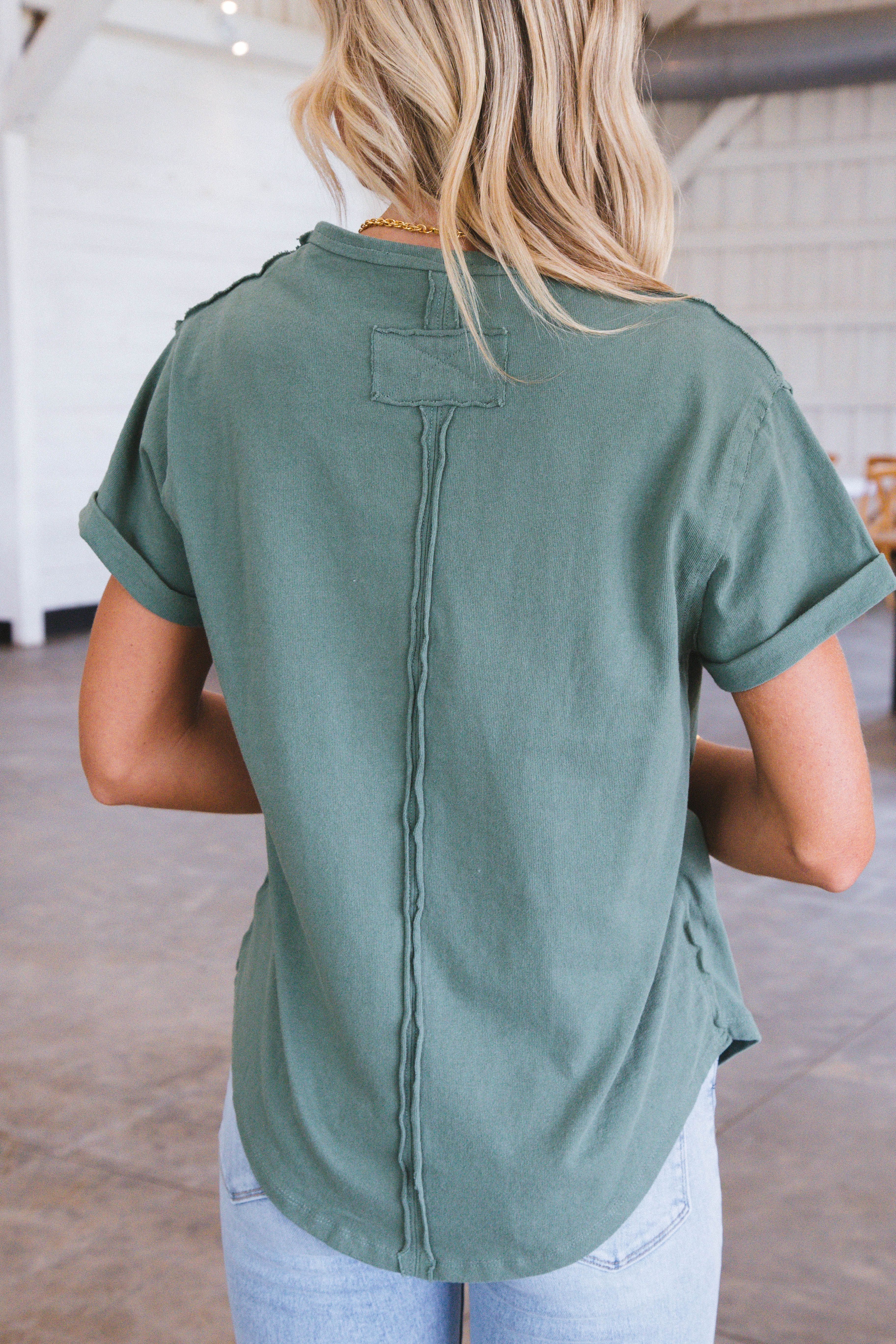 Wonderful Wrap Silhouette Top, Sage sold by North & Main Clothing Company product image thumbnail 4