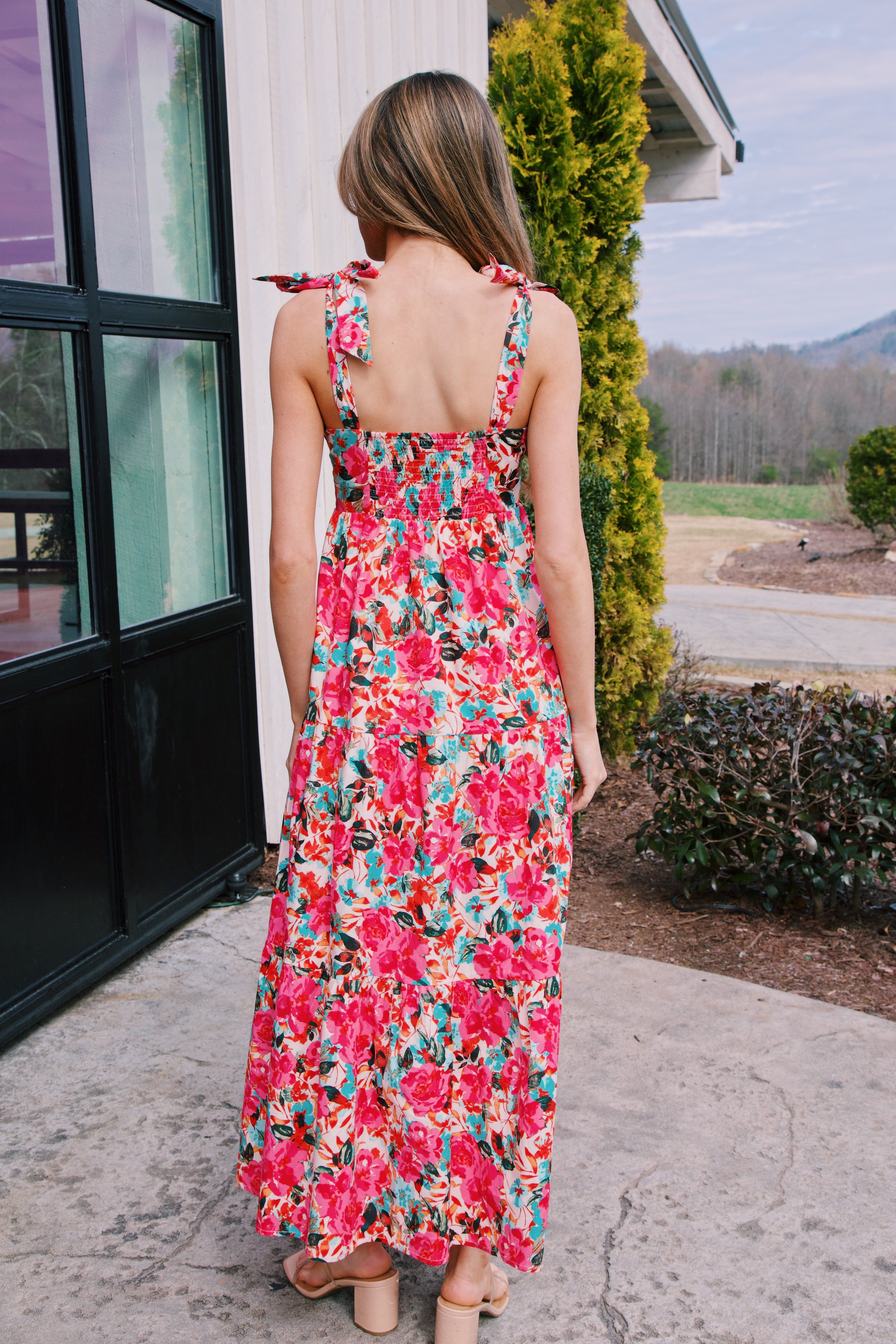 Hamptons Floral Maxi Dress, Sweet Dreams | Buddy Love sold by North & Main Clothing Company product image thumbnail 7