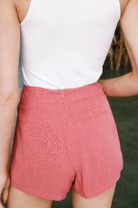 Winnie Woven Skort, Brick sold by North & Main Clothing Company