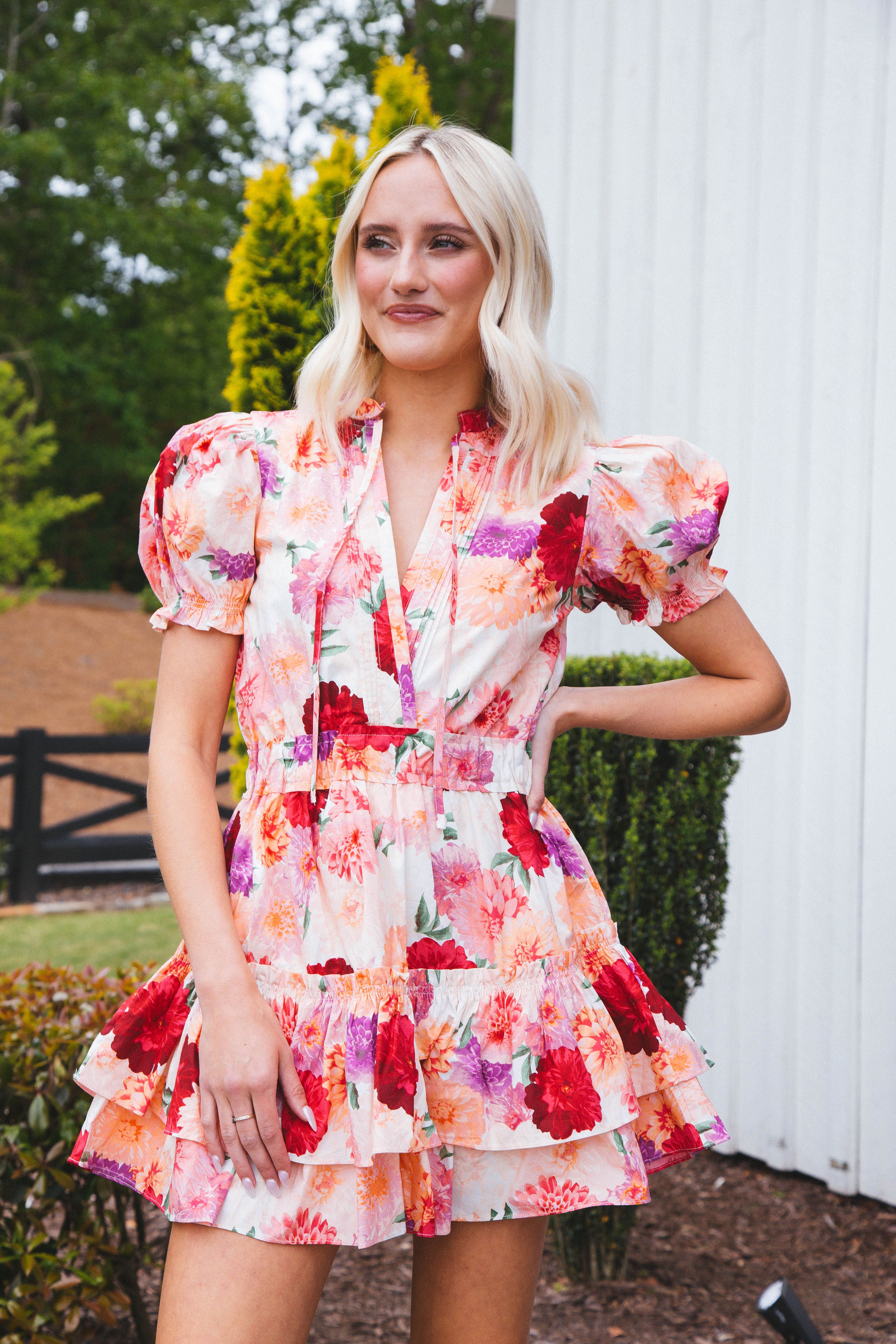 Clementine Floral Mini Dress, Mad Hatters | Buddy Love sold by North & Main Clothing Company