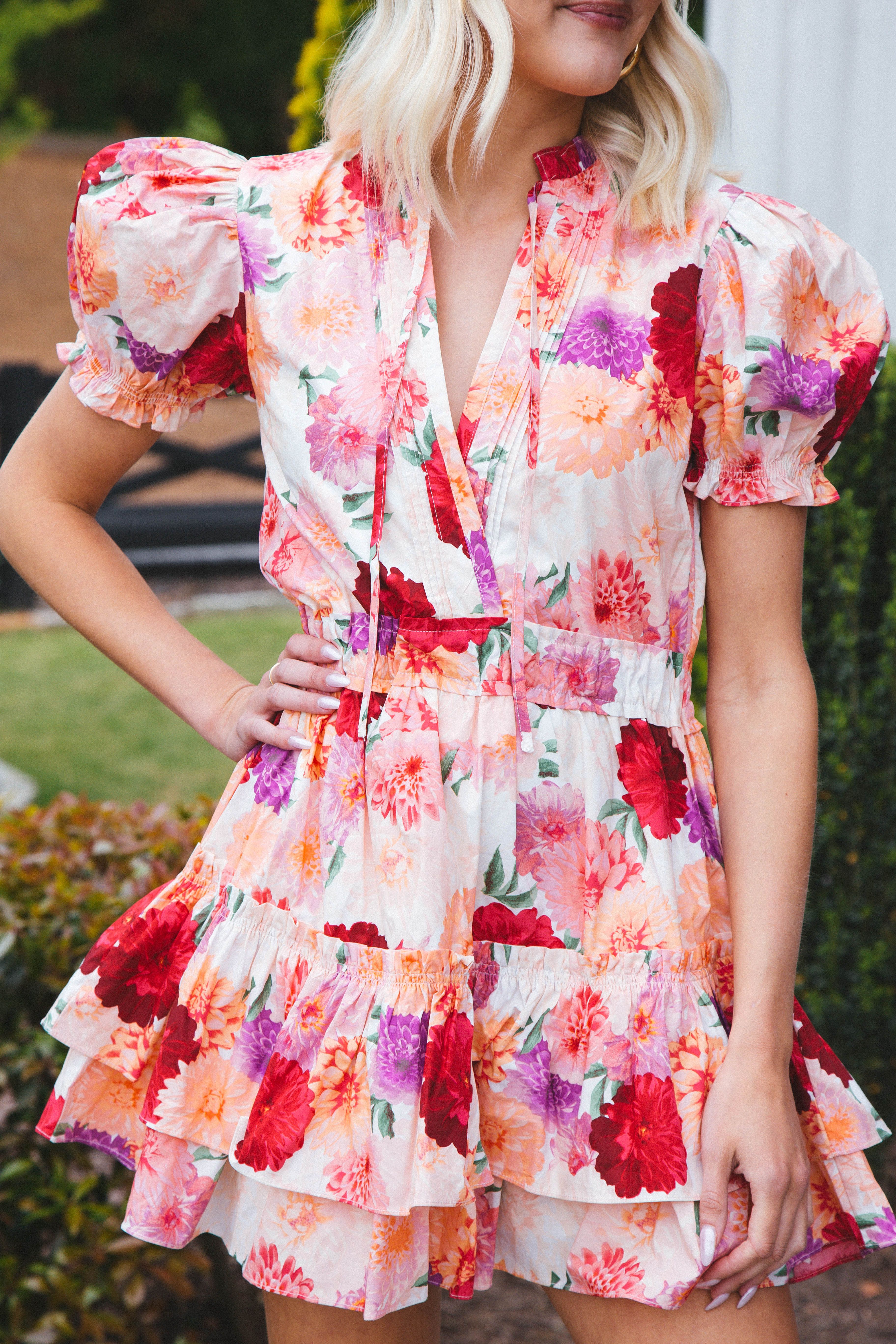Clementine Floral Mini Dress, Mad Hatters | Buddy Love sold by North & Main Clothing Company product image thumbnail 2